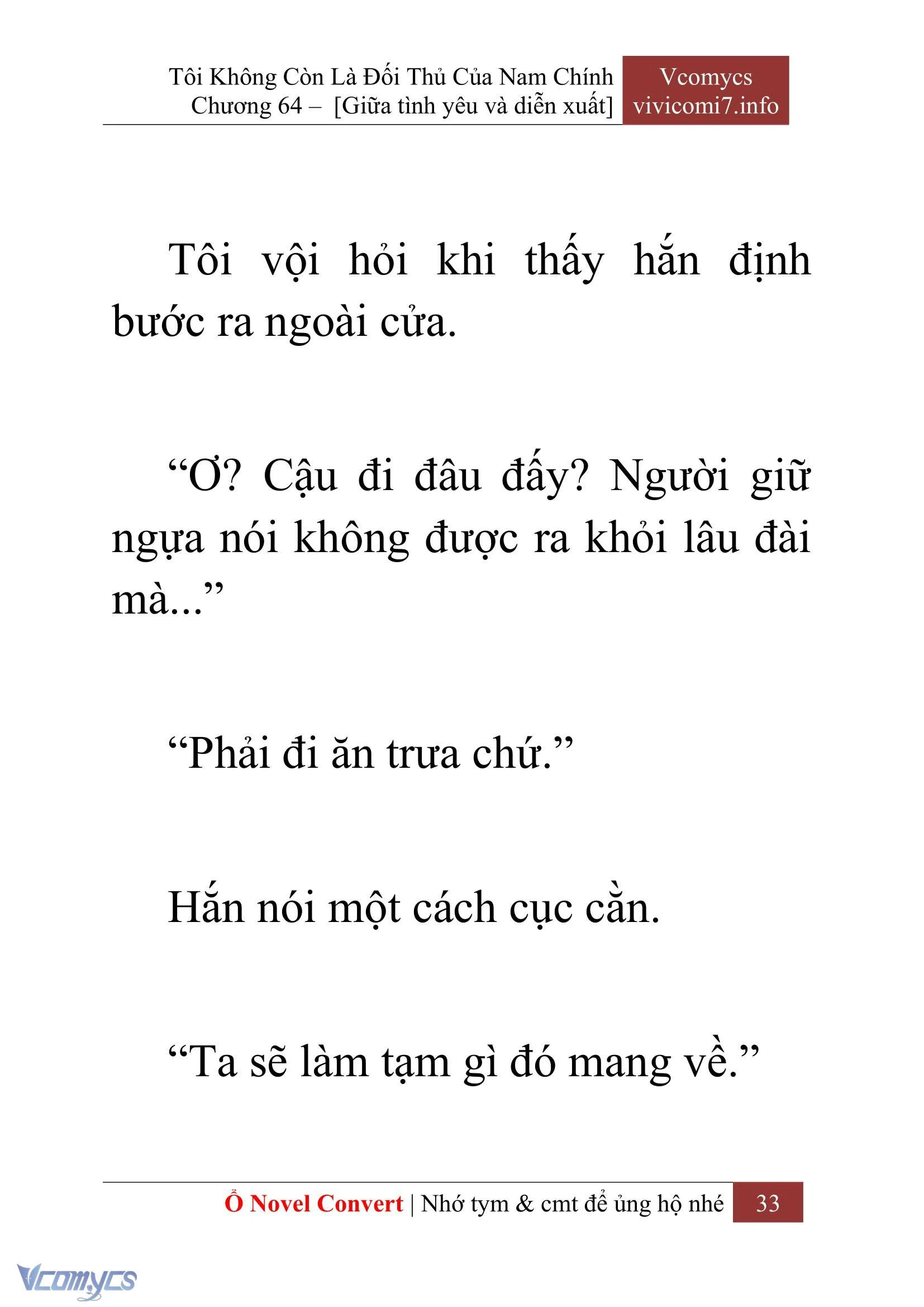 [Novel] Tôi Không Còn Là Đối Thủ Của Nam Chính Chapter  64 - 35