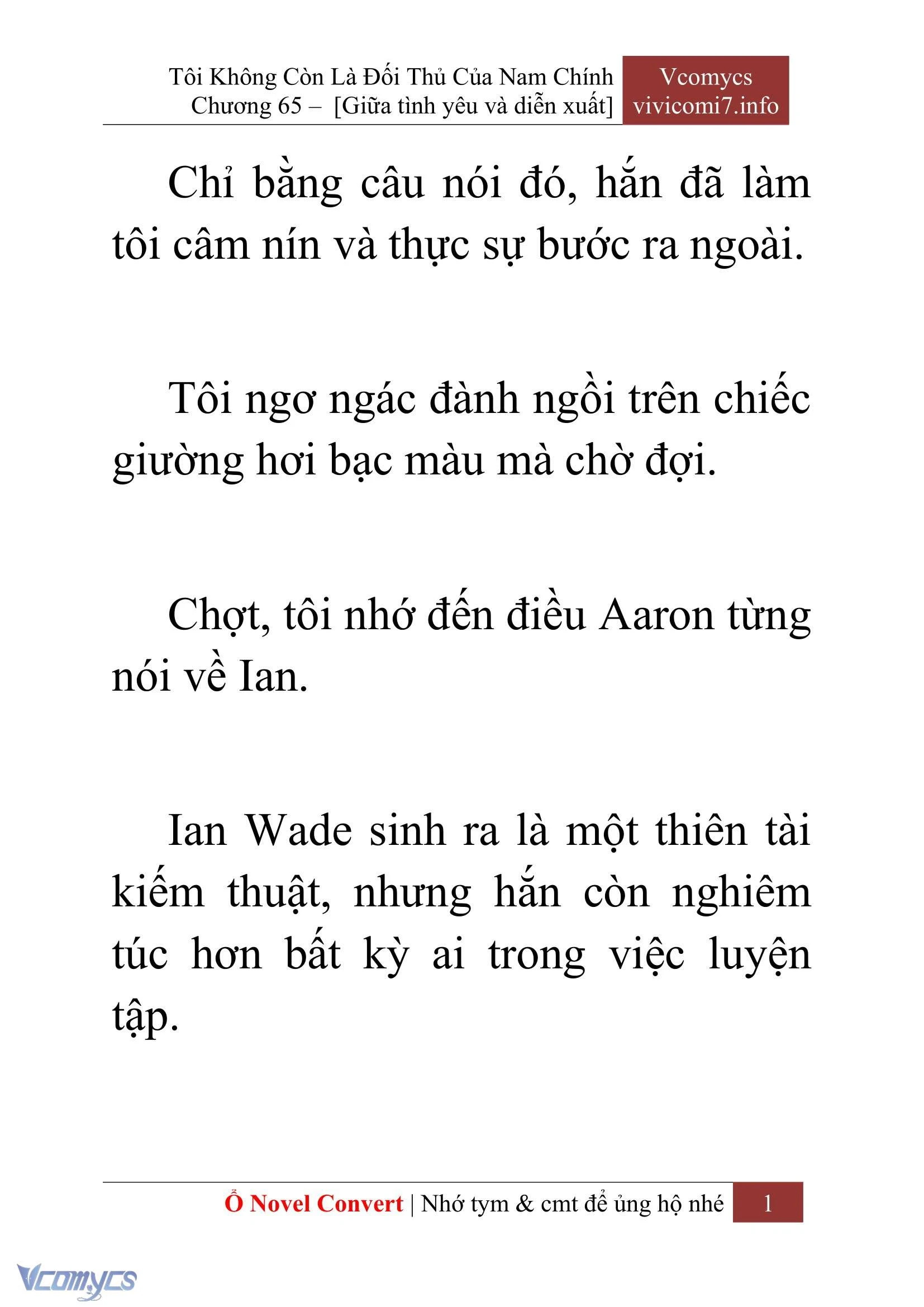 [Novel] Tôi Không Còn Là Đối Thủ Của Nam Chính Chapter  65 - 3