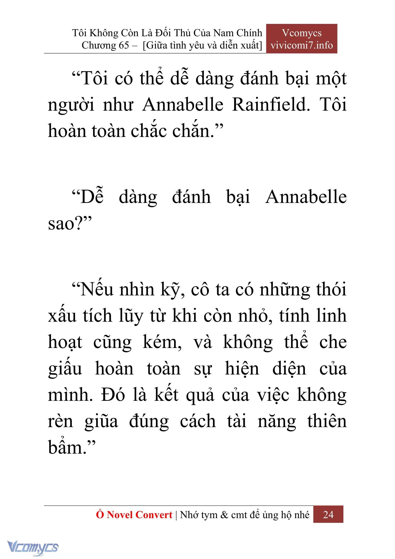 [Novel] Tôi Không Còn Là Đối Thủ Của Nam Chính Chapter  65 - 26
