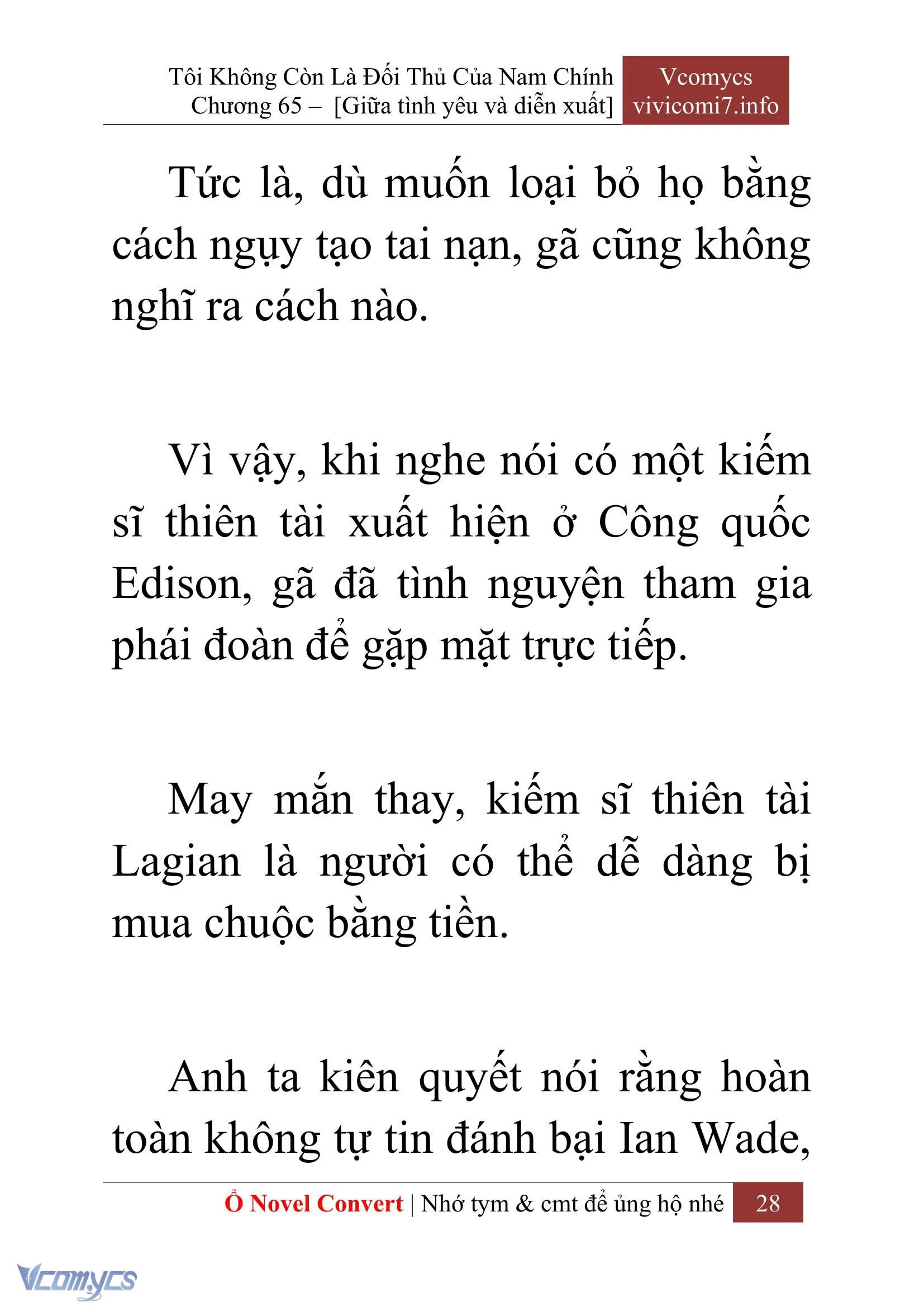 [Novel] Tôi Không Còn Là Đối Thủ Của Nam Chính Chapter  65 - 30