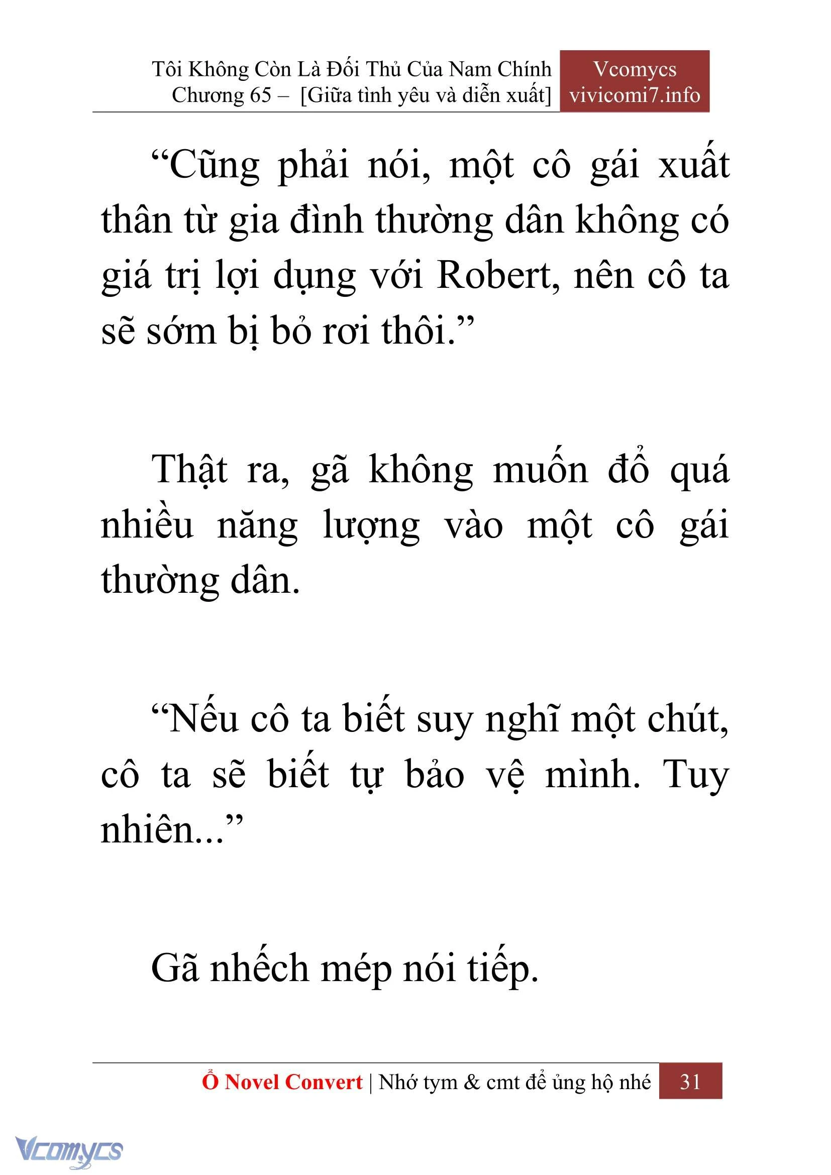[Novel] Tôi Không Còn Là Đối Thủ Của Nam Chính Chapter  65 - 33