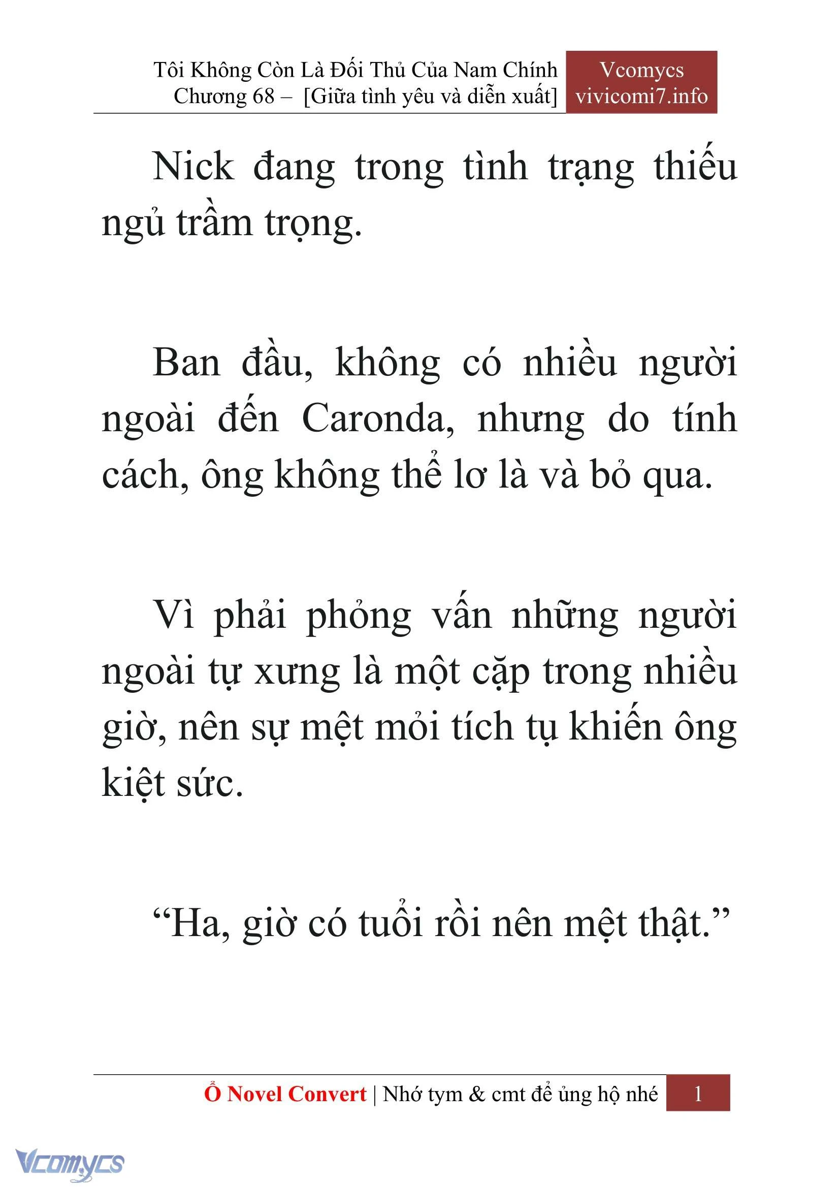 [Novel] Tôi Không Còn Là Đối Thủ Của Nam Chính Chapter  68 - 3