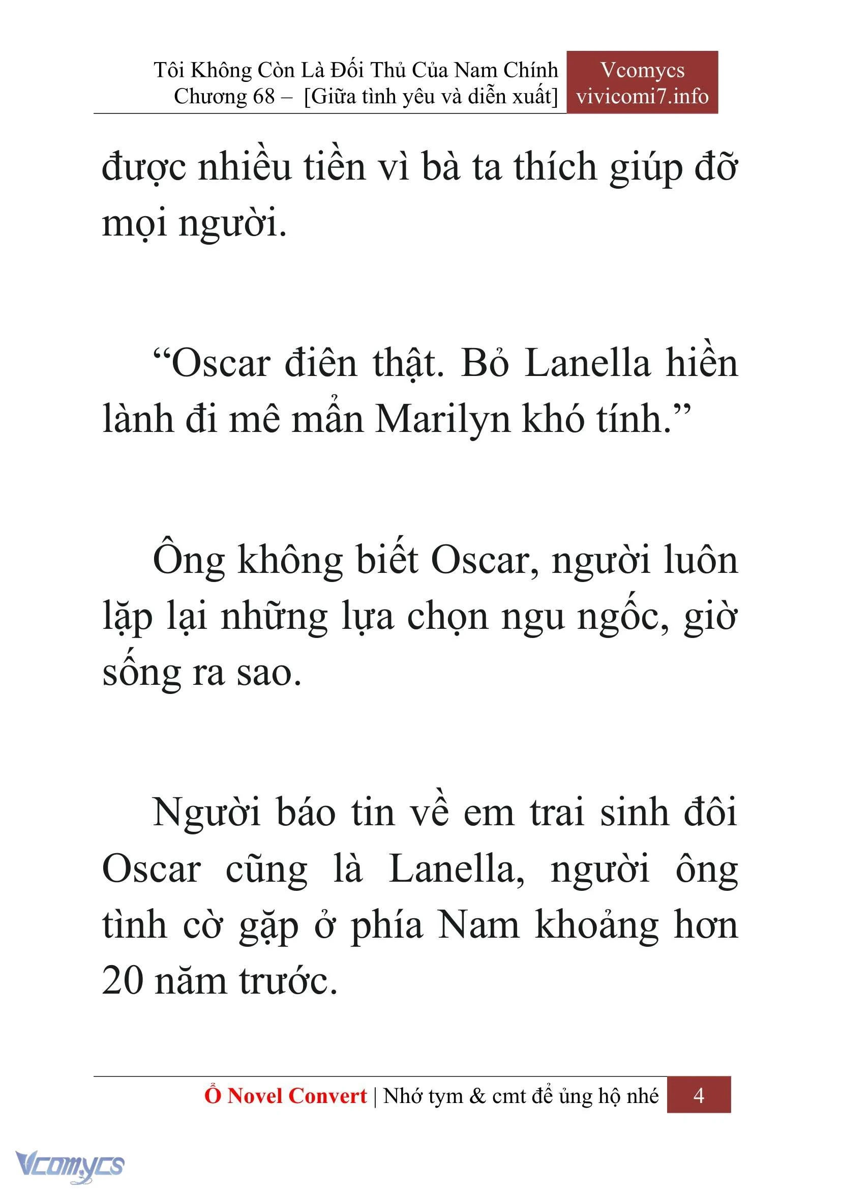 [Novel] Tôi Không Còn Là Đối Thủ Của Nam Chính Chapter  68 - 6