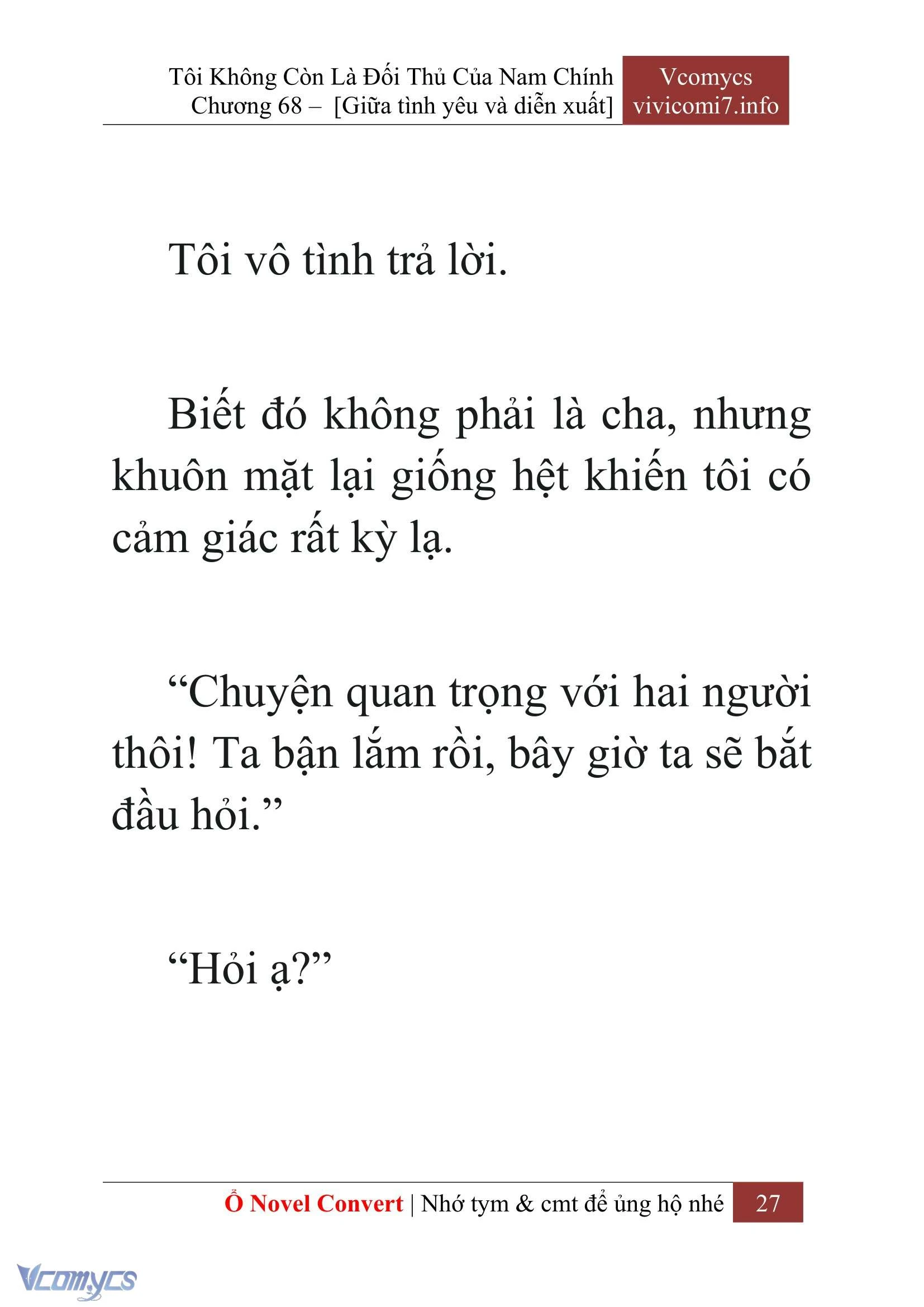 [Novel] Tôi Không Còn Là Đối Thủ Của Nam Chính Chapter  68 - 29