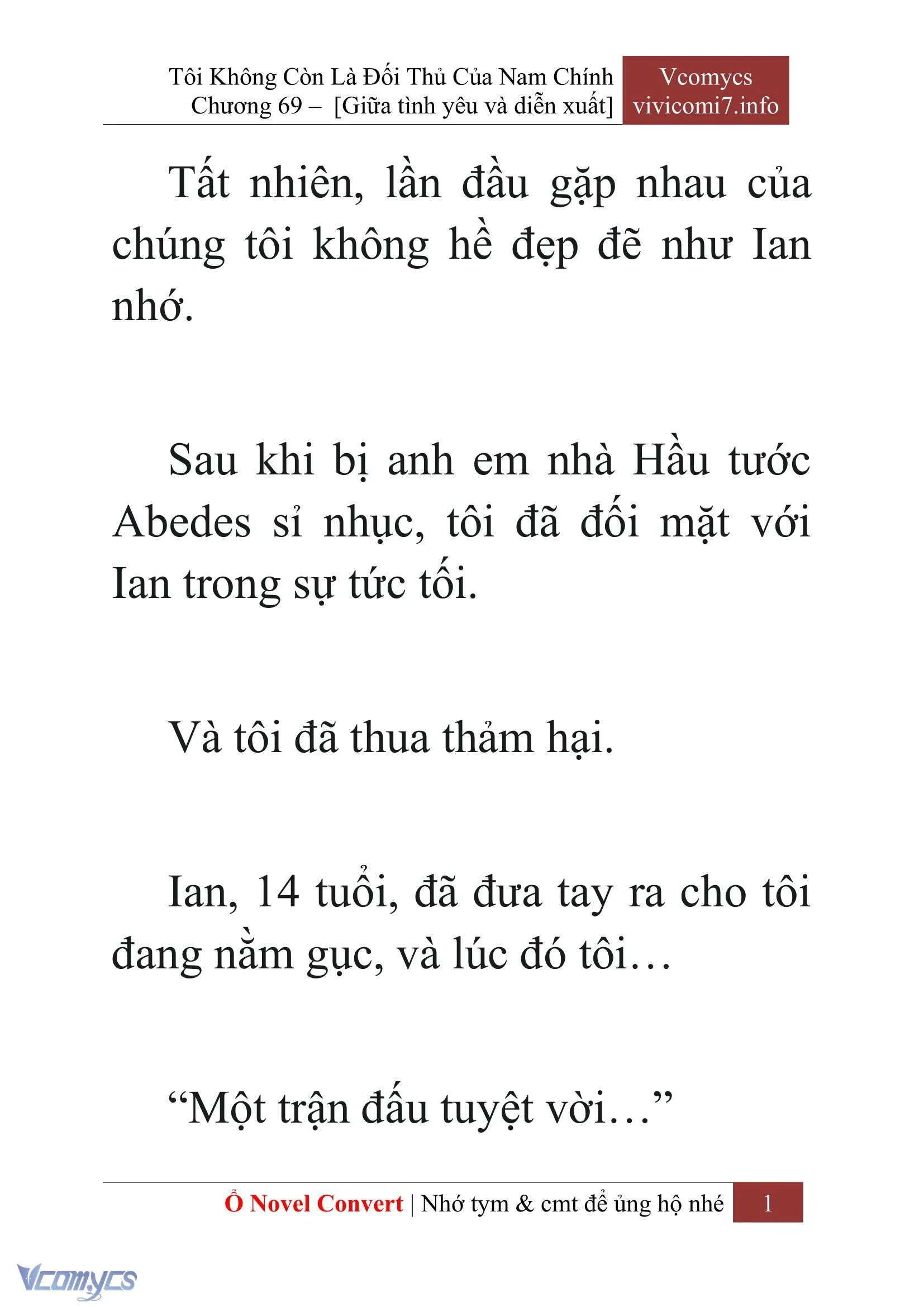 [Novel] Tôi Không Còn Là Đối Thủ Của Nam Chính Chapter  69 - 3