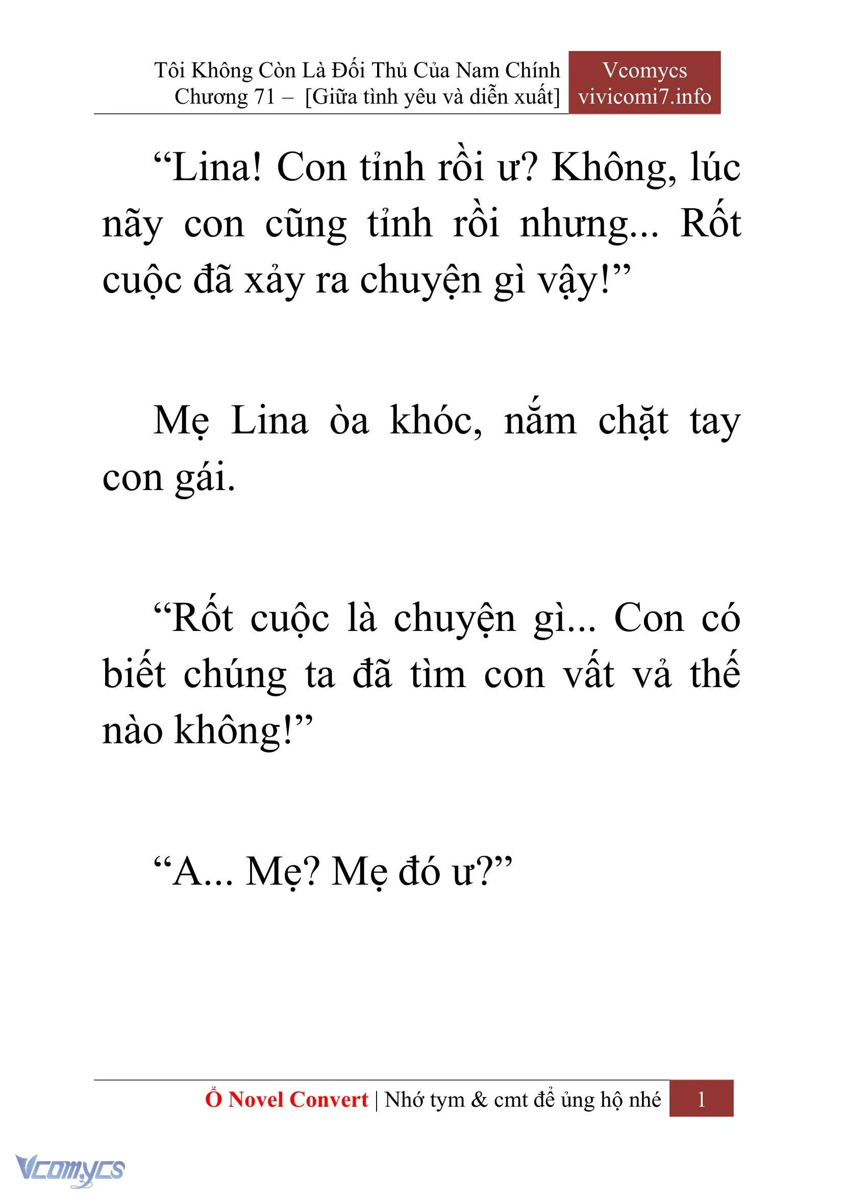 [Novel] Tôi Không Còn Là Đối Thủ Của Nam Chính Chapter  71 - 3