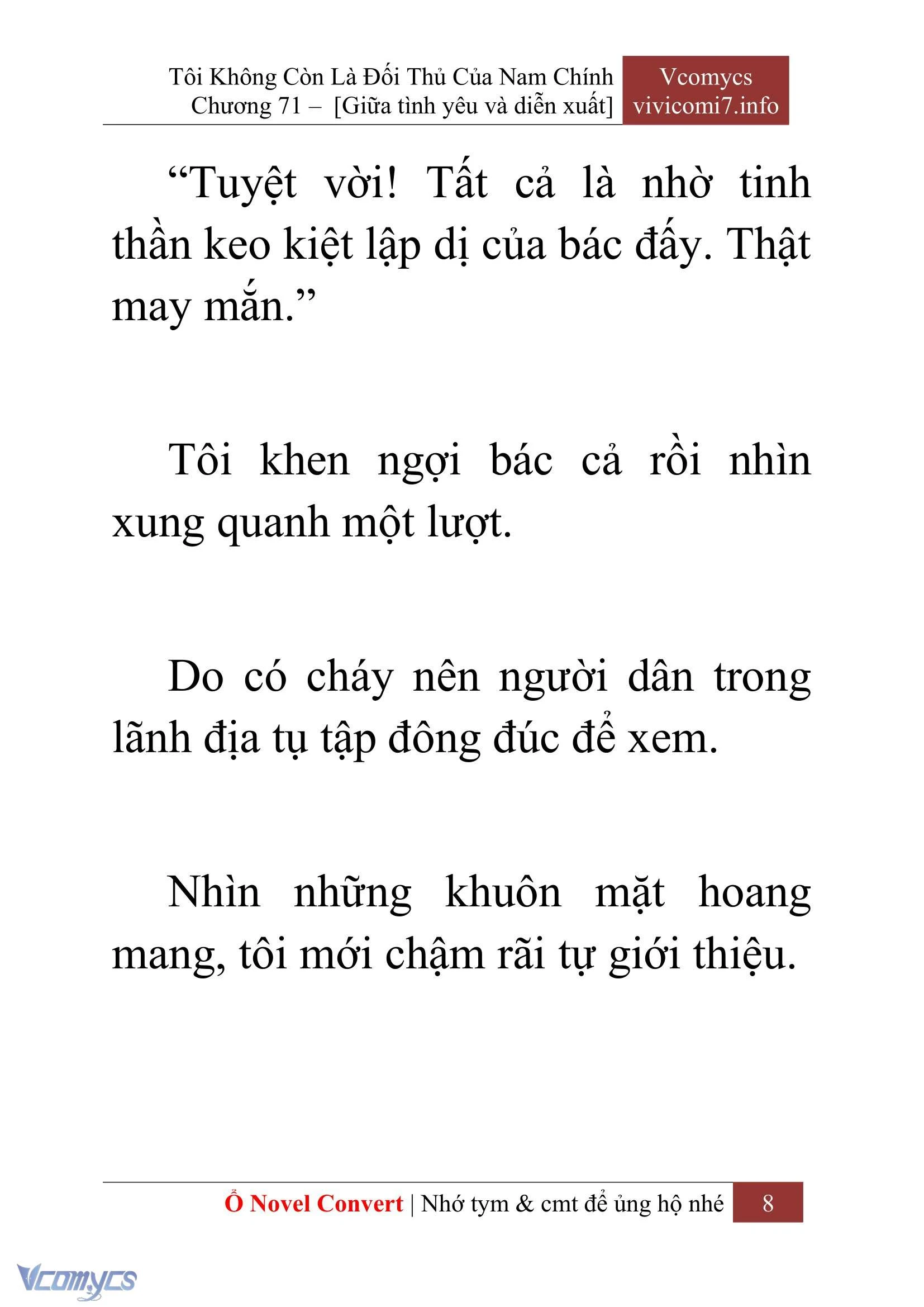 [Novel] Tôi Không Còn Là Đối Thủ Của Nam Chính Chapter  71 - 10
