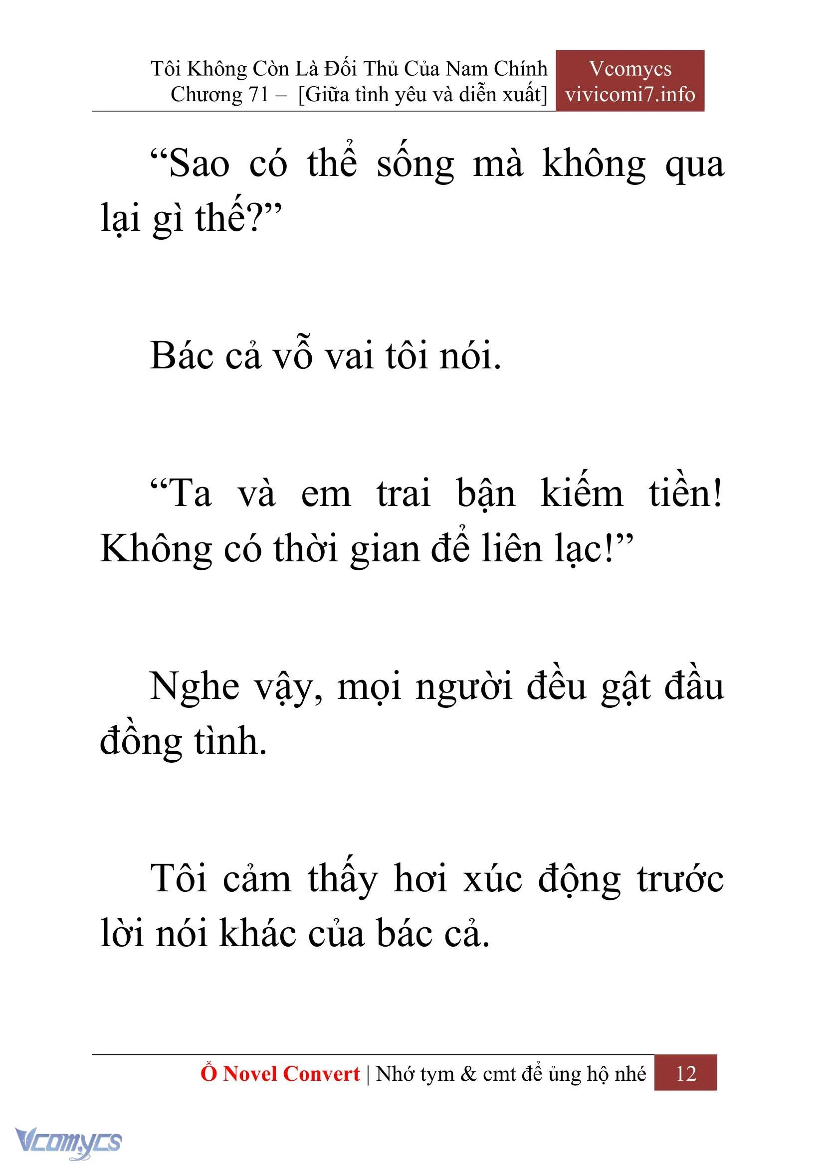 [Novel] Tôi Không Còn Là Đối Thủ Của Nam Chính Chapter  71 - 14
