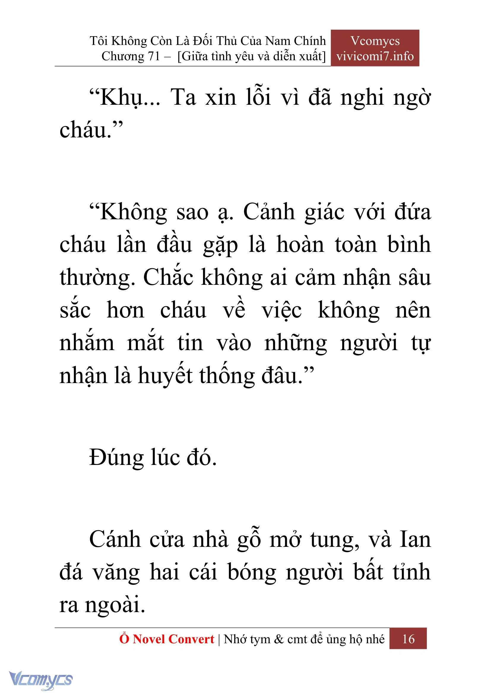 [Novel] Tôi Không Còn Là Đối Thủ Của Nam Chính Chapter  71 - 18