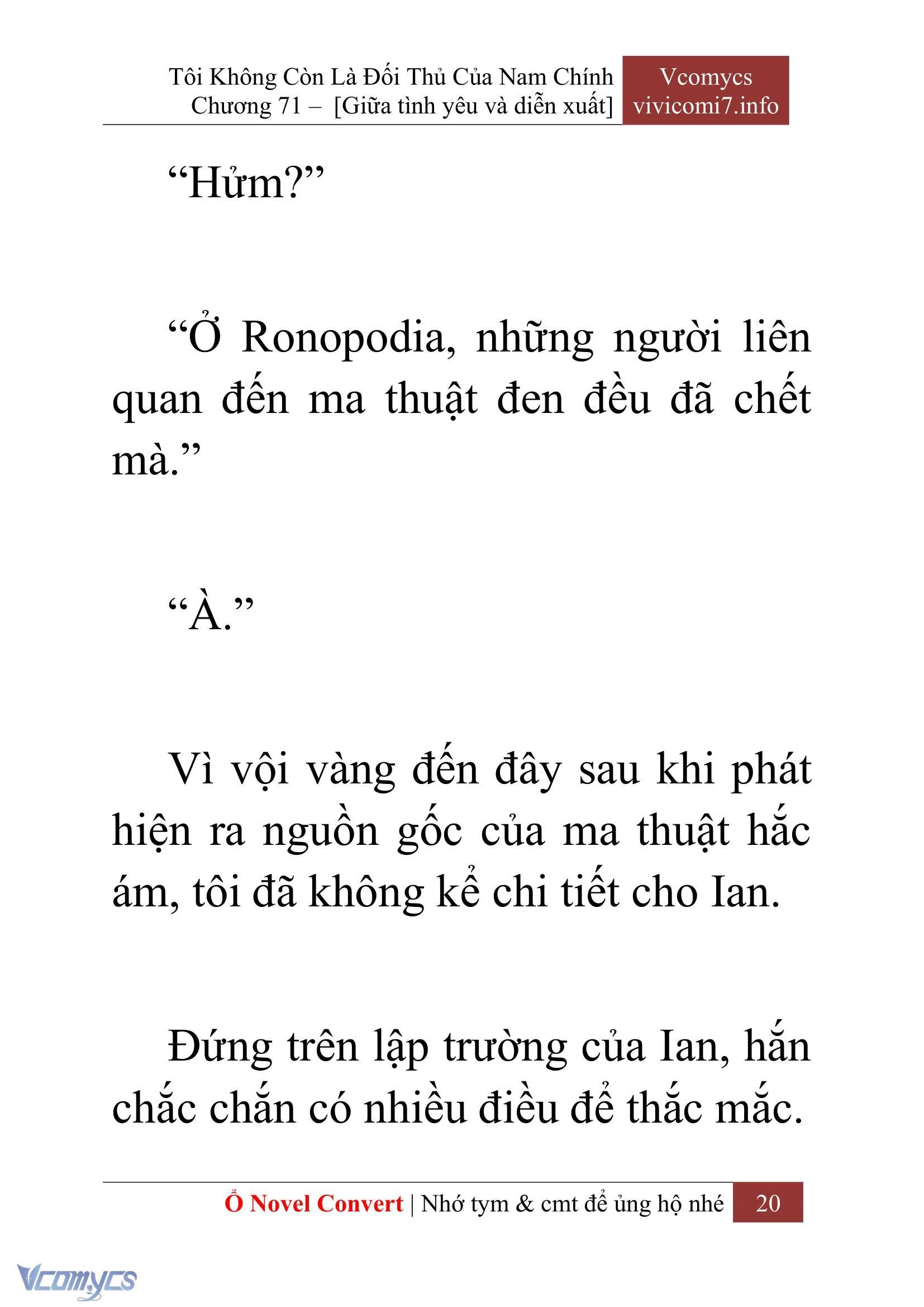 [Novel] Tôi Không Còn Là Đối Thủ Của Nam Chính Chapter  71 - 22