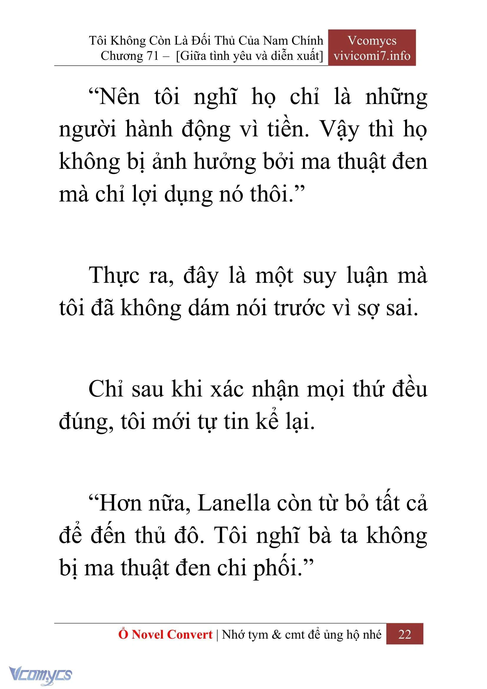 [Novel] Tôi Không Còn Là Đối Thủ Của Nam Chính Chapter  71 - 24