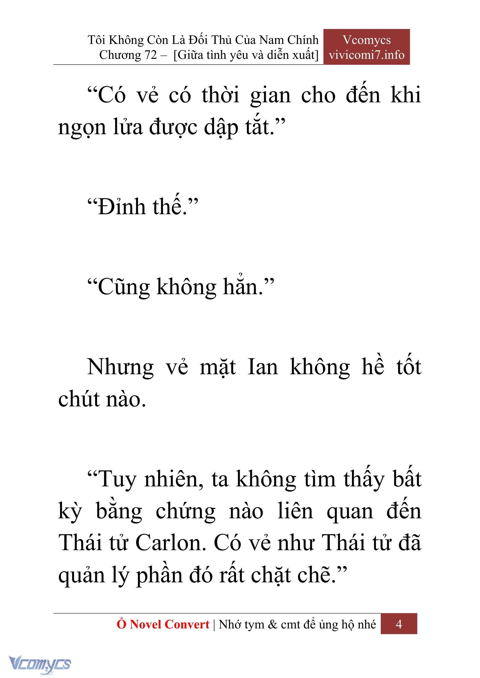 [Novel] Tôi Không Còn Là Đối Thủ Của Nam Chính Chapter  72 - 6