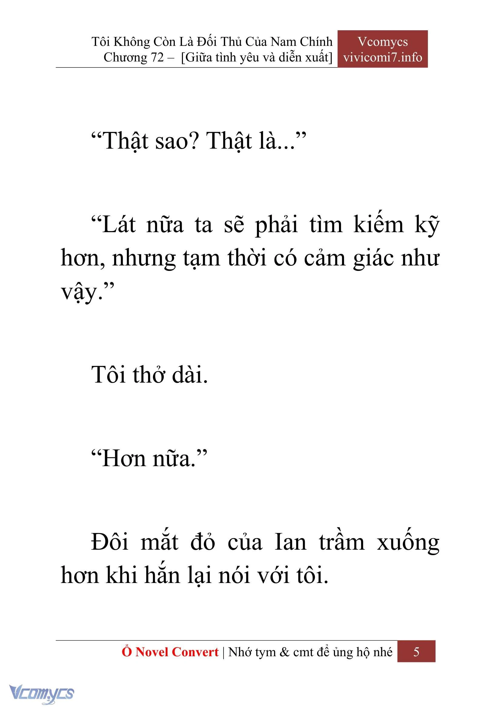[Novel] Tôi Không Còn Là Đối Thủ Của Nam Chính Chapter  72 - 7