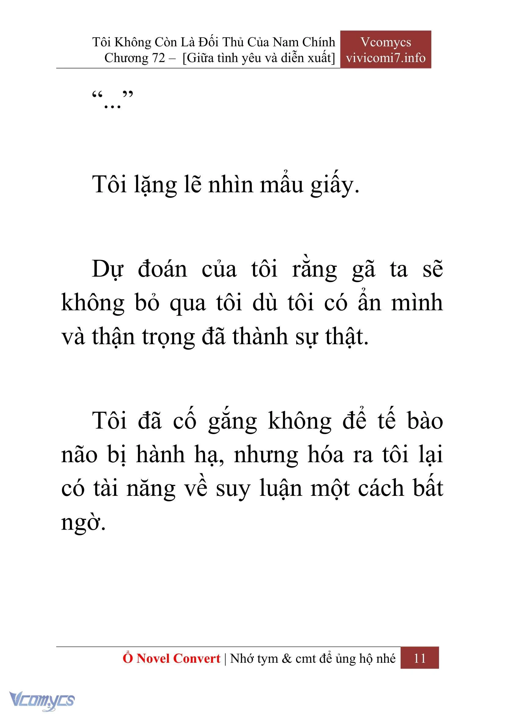 [Novel] Tôi Không Còn Là Đối Thủ Của Nam Chính Chapter  72 - 13