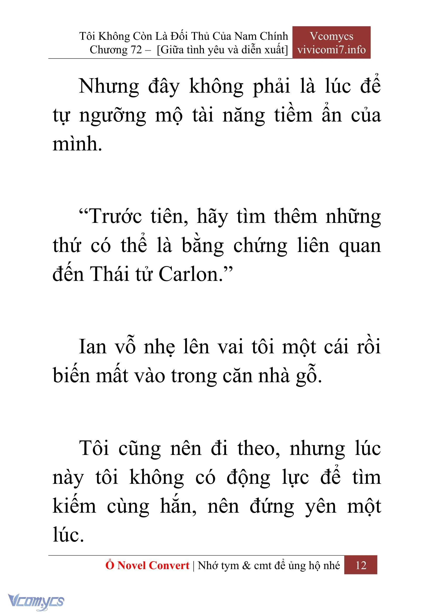 [Novel] Tôi Không Còn Là Đối Thủ Của Nam Chính Chapter  72 - 14