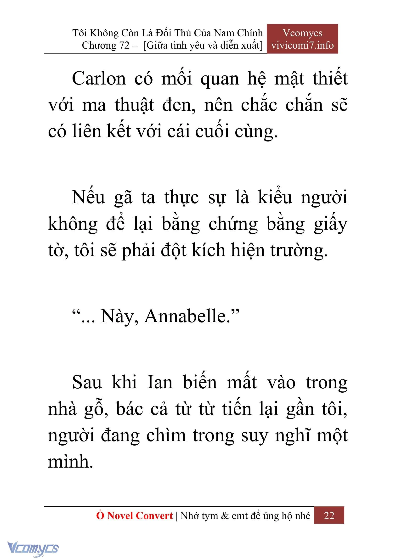 [Novel] Tôi Không Còn Là Đối Thủ Của Nam Chính Chapter  72 - 24