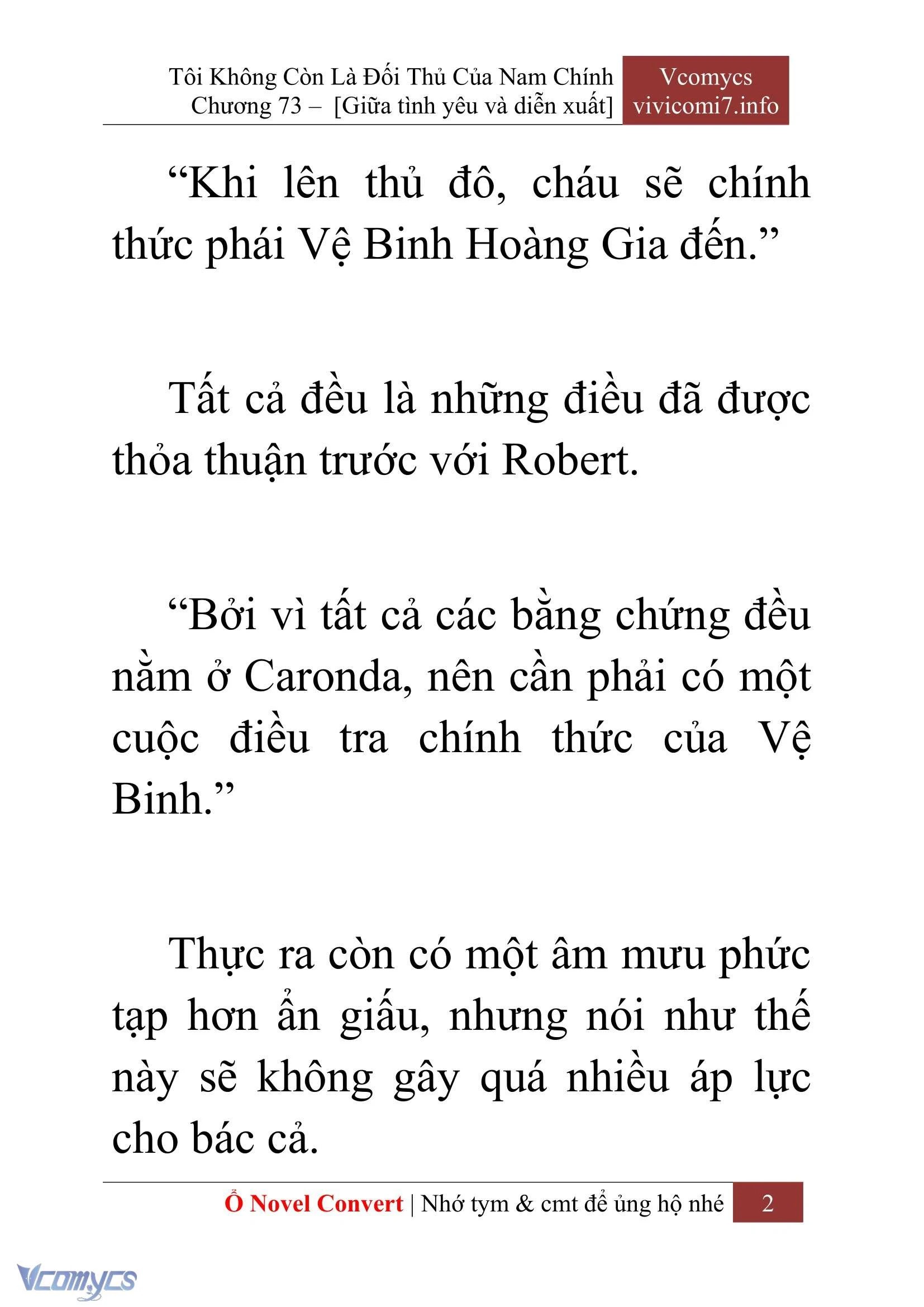 [Novel] Tôi Không Còn Là Đối Thủ Của Nam Chính Chapter  73 - 4