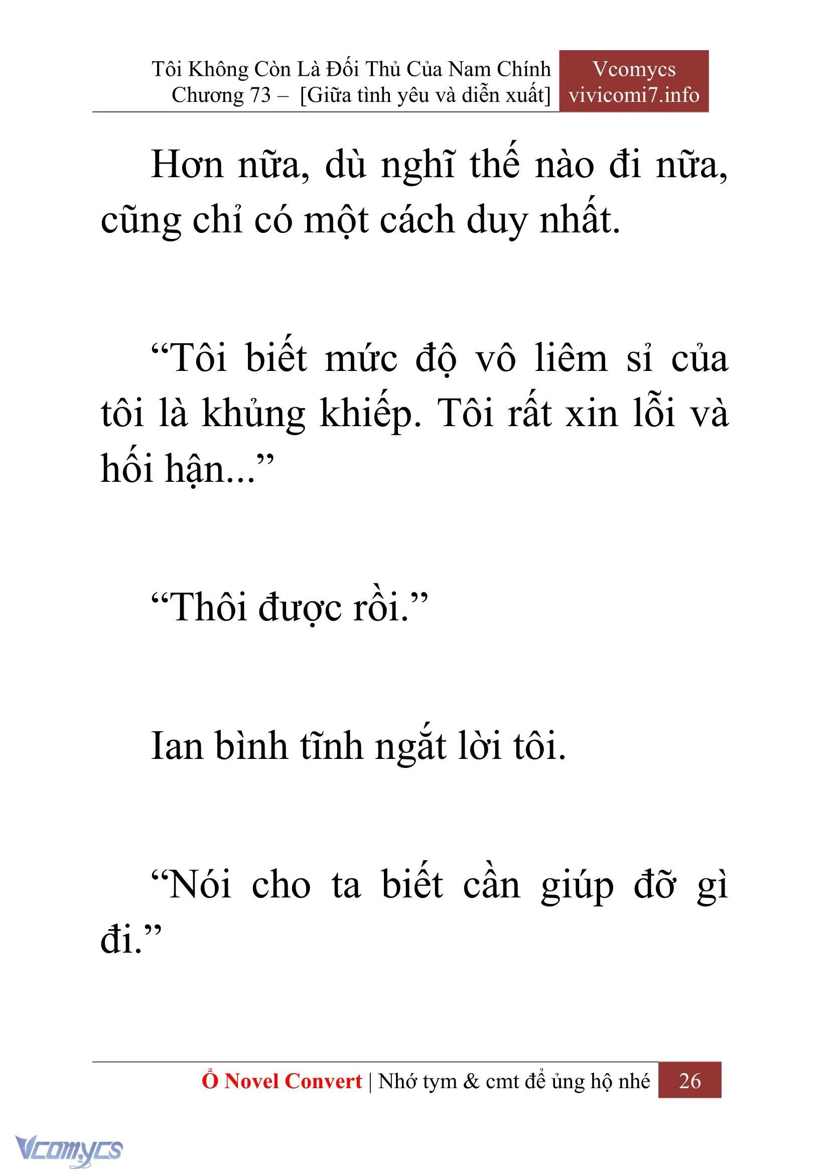 [Novel] Tôi Không Còn Là Đối Thủ Của Nam Chính Chapter  73 - 28