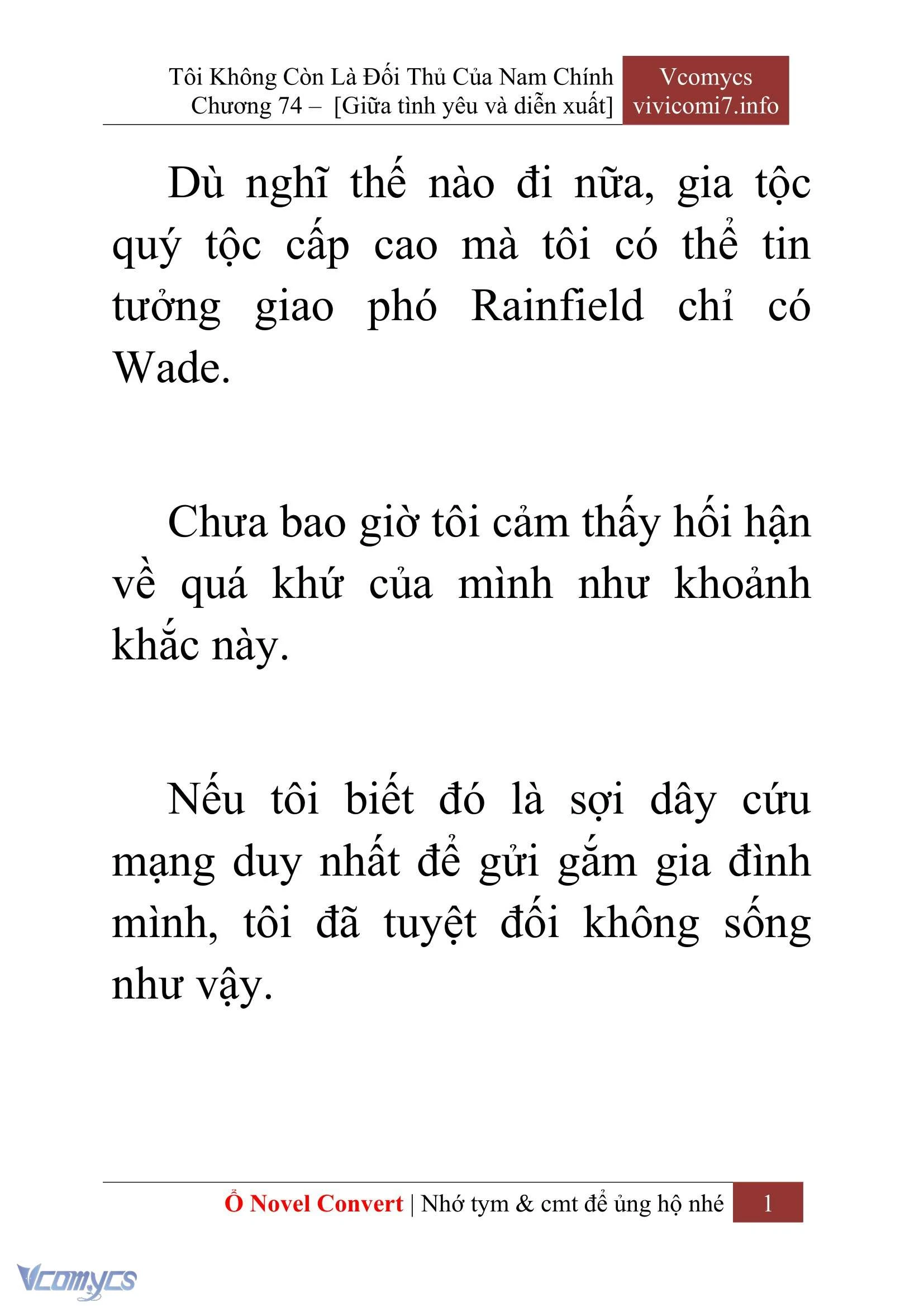 [Novel] Tôi Không Còn Là Đối Thủ Của Nam Chính Chapter  74 - 3