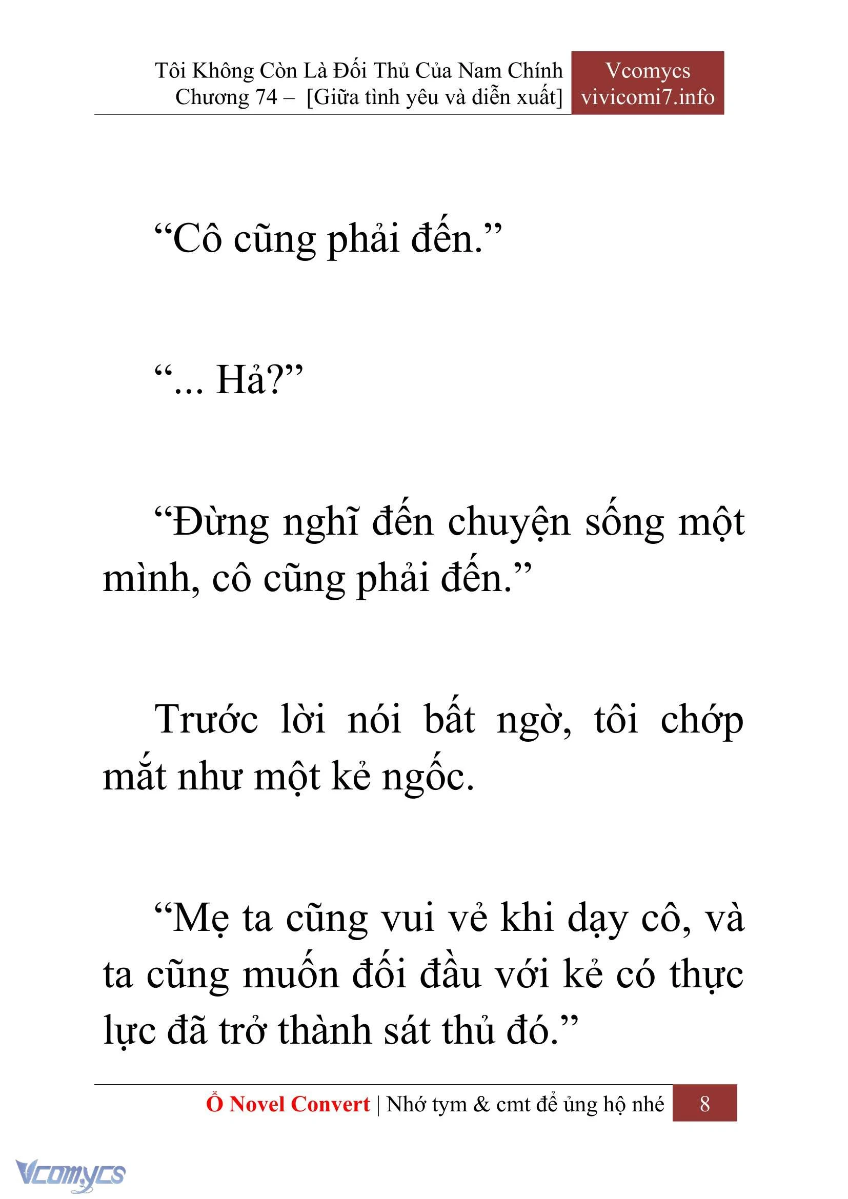 [Novel] Tôi Không Còn Là Đối Thủ Của Nam Chính Chapter  74 - 10