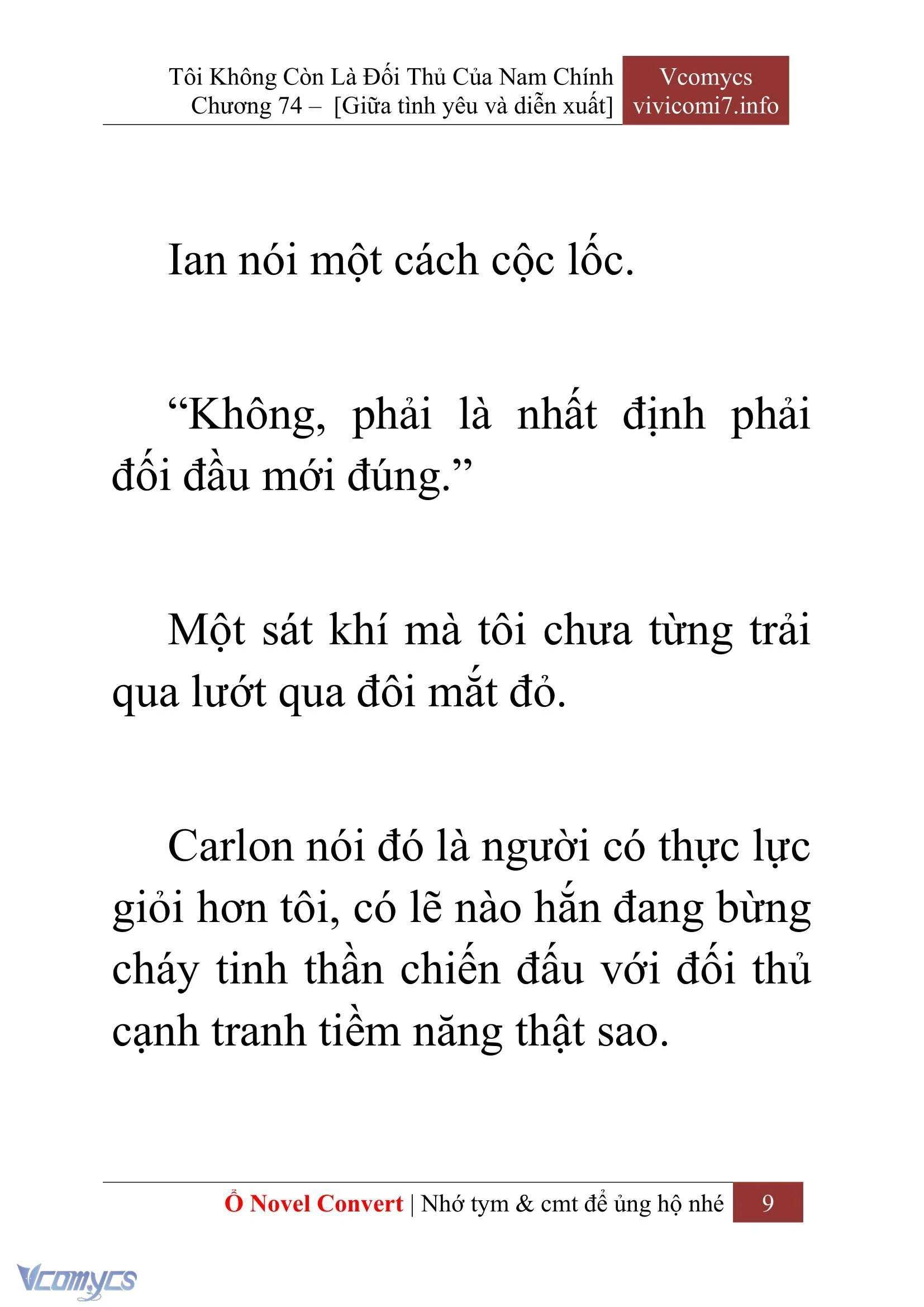 [Novel] Tôi Không Còn Là Đối Thủ Của Nam Chính Chapter  74 - 11