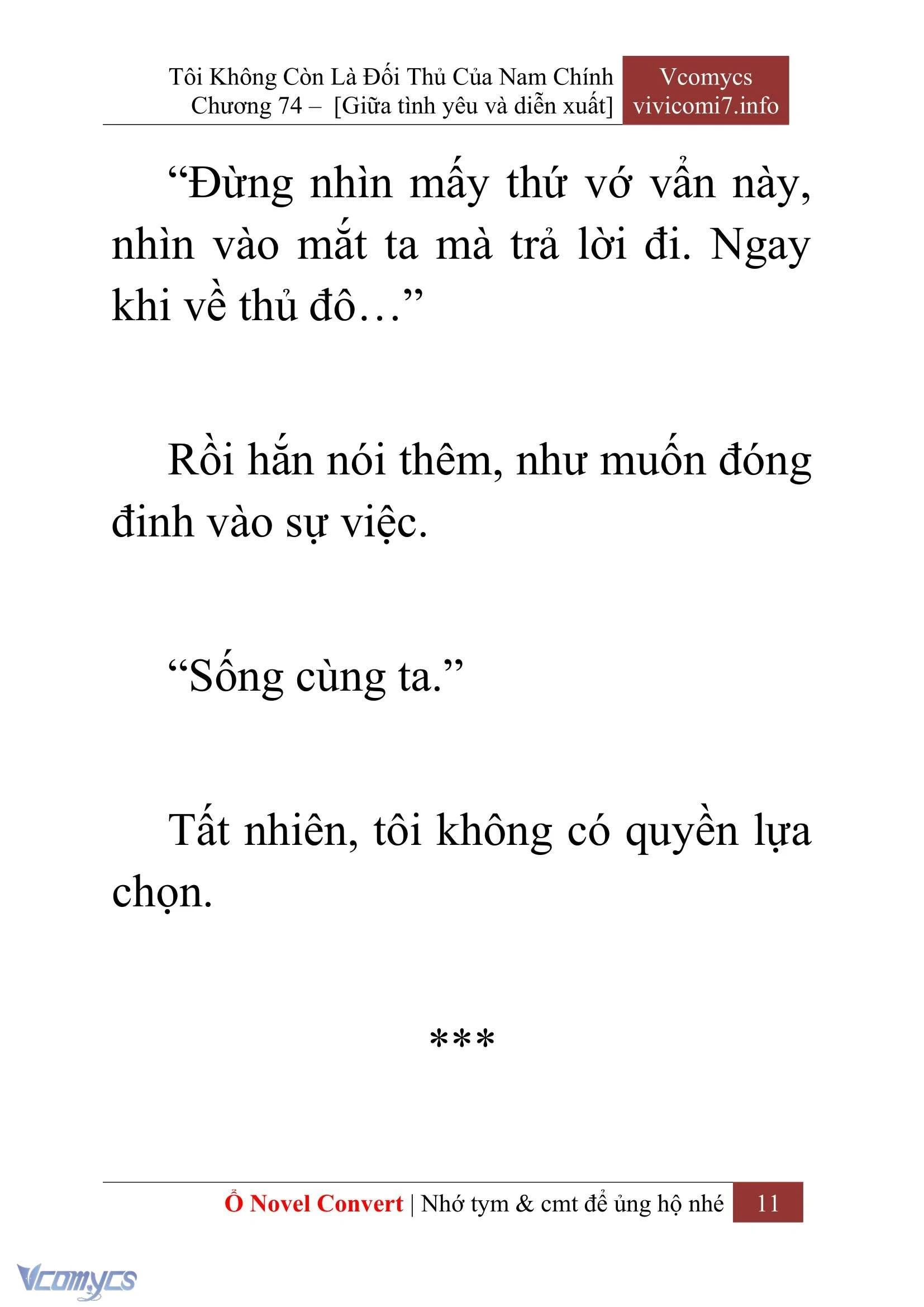 [Novel] Tôi Không Còn Là Đối Thủ Của Nam Chính Chapter  74 - 13