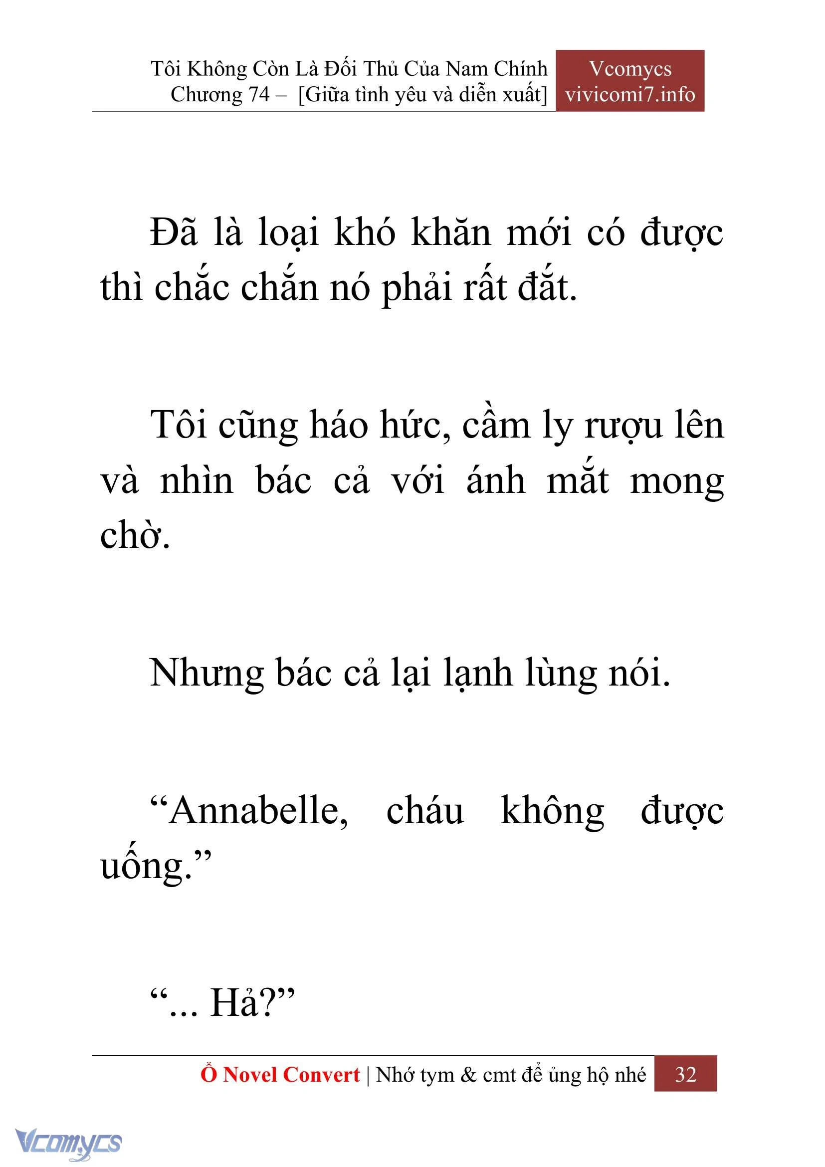 [Novel] Tôi Không Còn Là Đối Thủ Của Nam Chính Chapter  74 - 34
