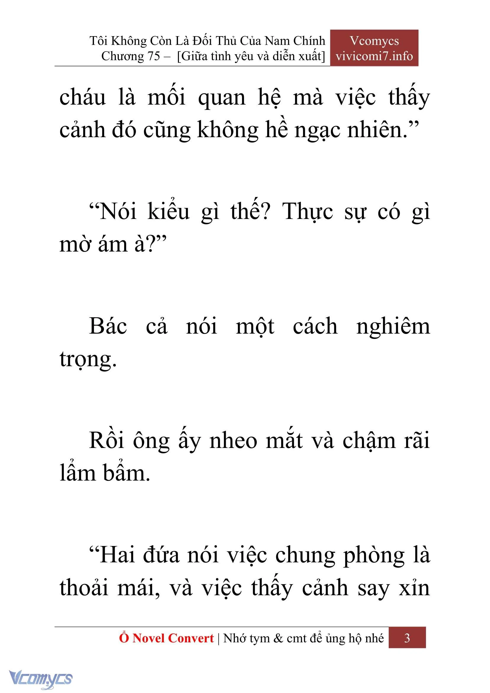 [Novel] Tôi Không Còn Là Đối Thủ Của Nam Chính Chapter  75 - 5