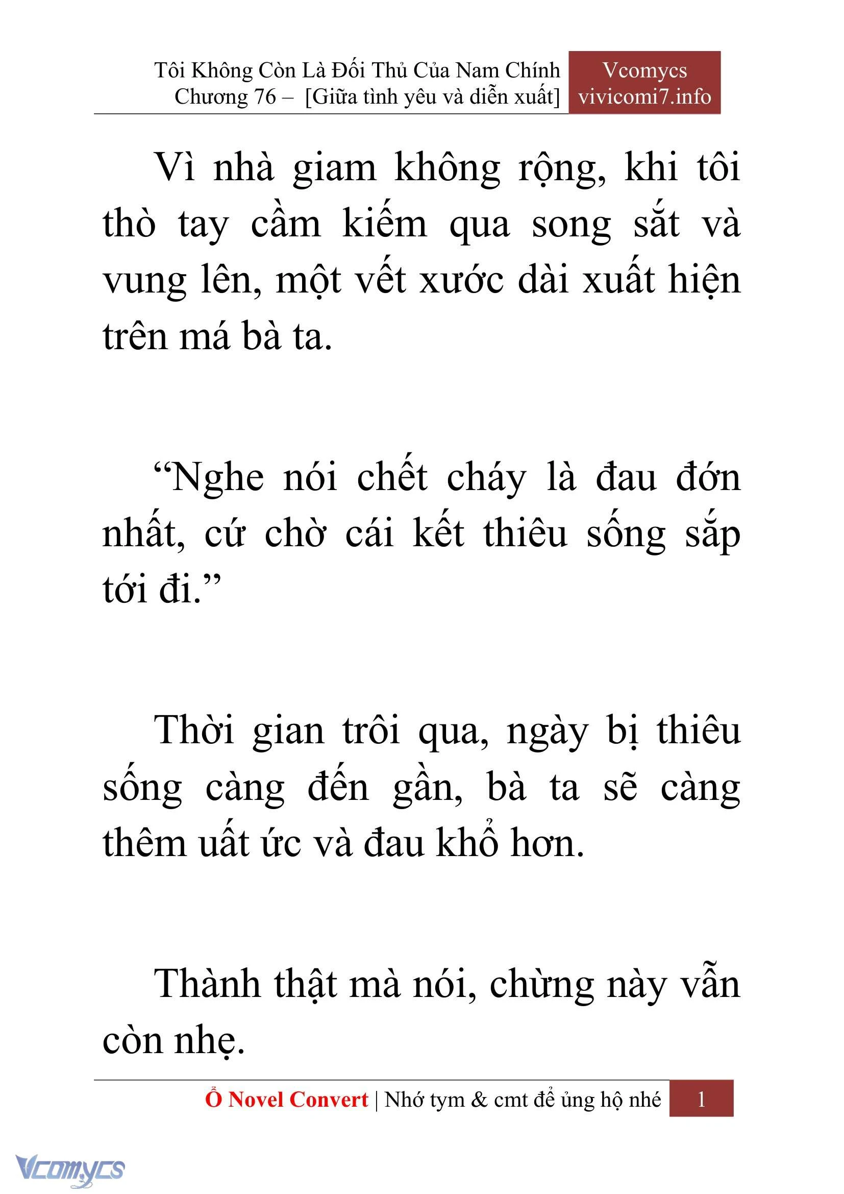 [Novel] Tôi Không Còn Là Đối Thủ Của Nam Chính Chapter  76 - 3