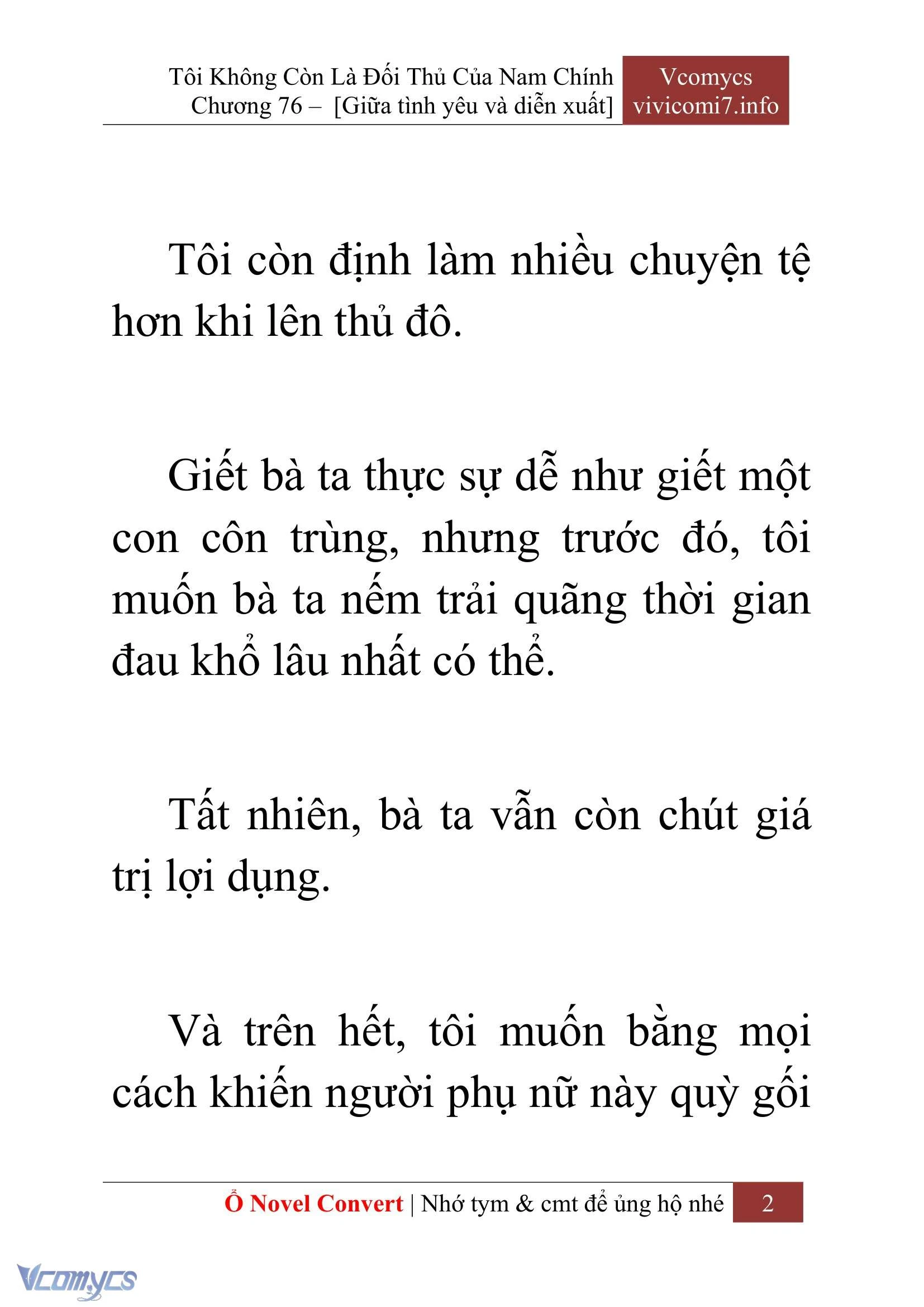 [Novel] Tôi Không Còn Là Đối Thủ Của Nam Chính Chapter  76 - 4