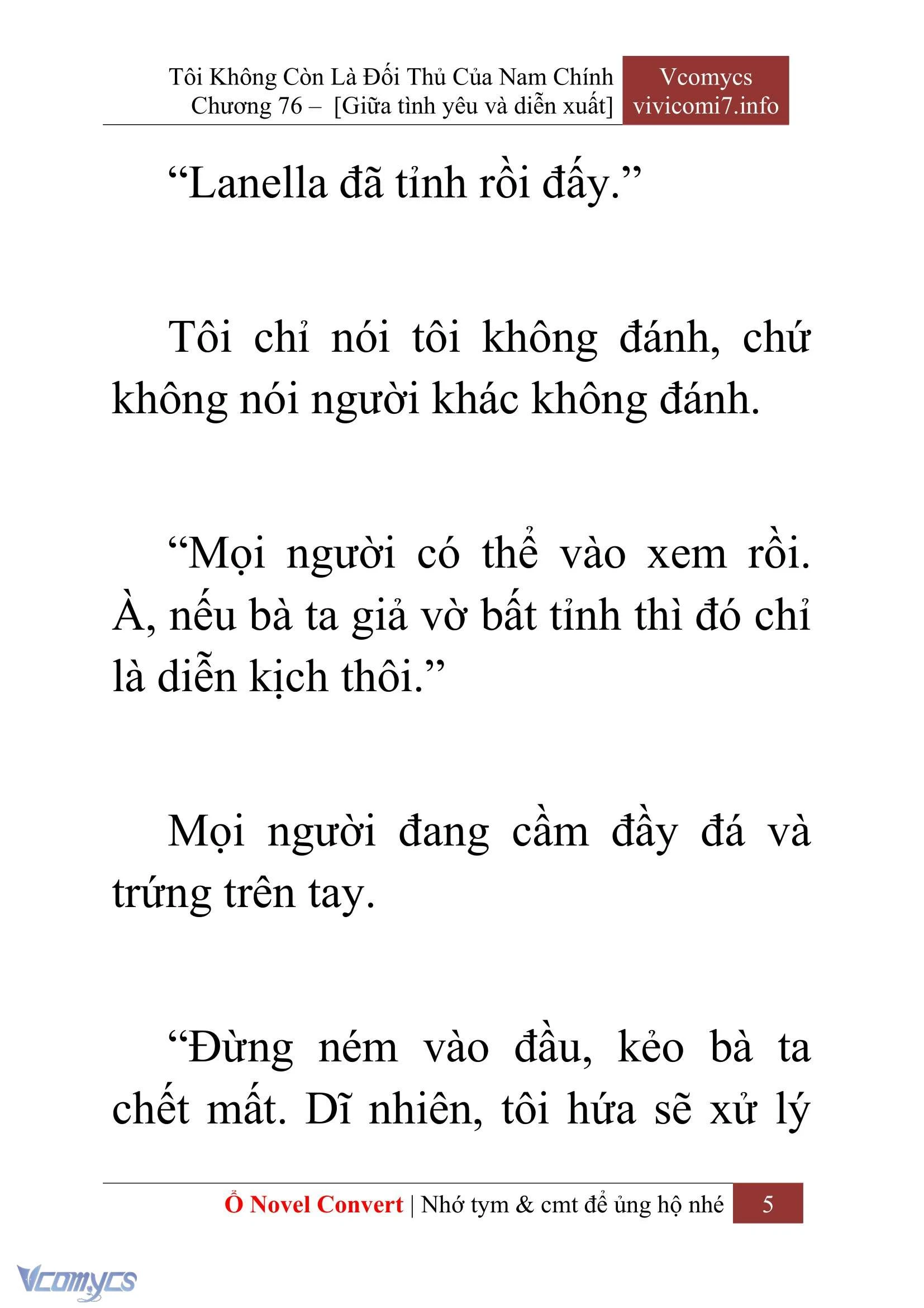 [Novel] Tôi Không Còn Là Đối Thủ Của Nam Chính Chapter  76 - 7