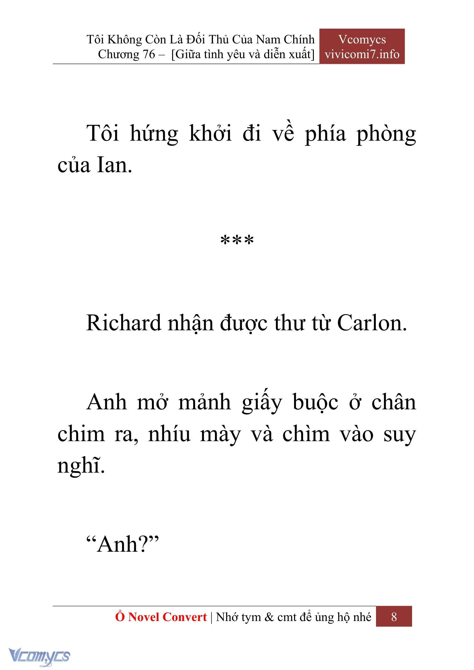 [Novel] Tôi Không Còn Là Đối Thủ Của Nam Chính Chapter  76 - 10