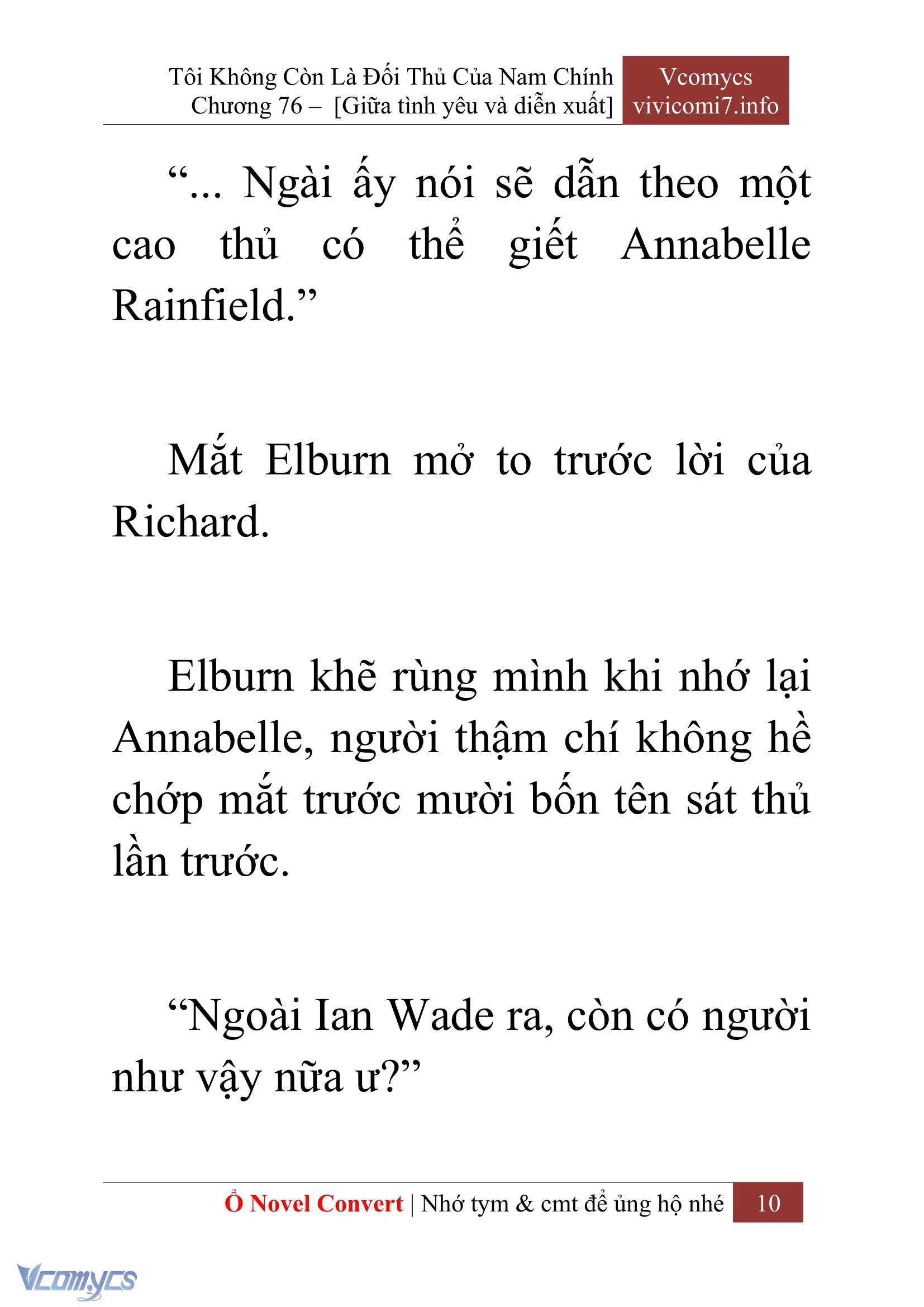 [Novel] Tôi Không Còn Là Đối Thủ Của Nam Chính Chapter  76 - 12