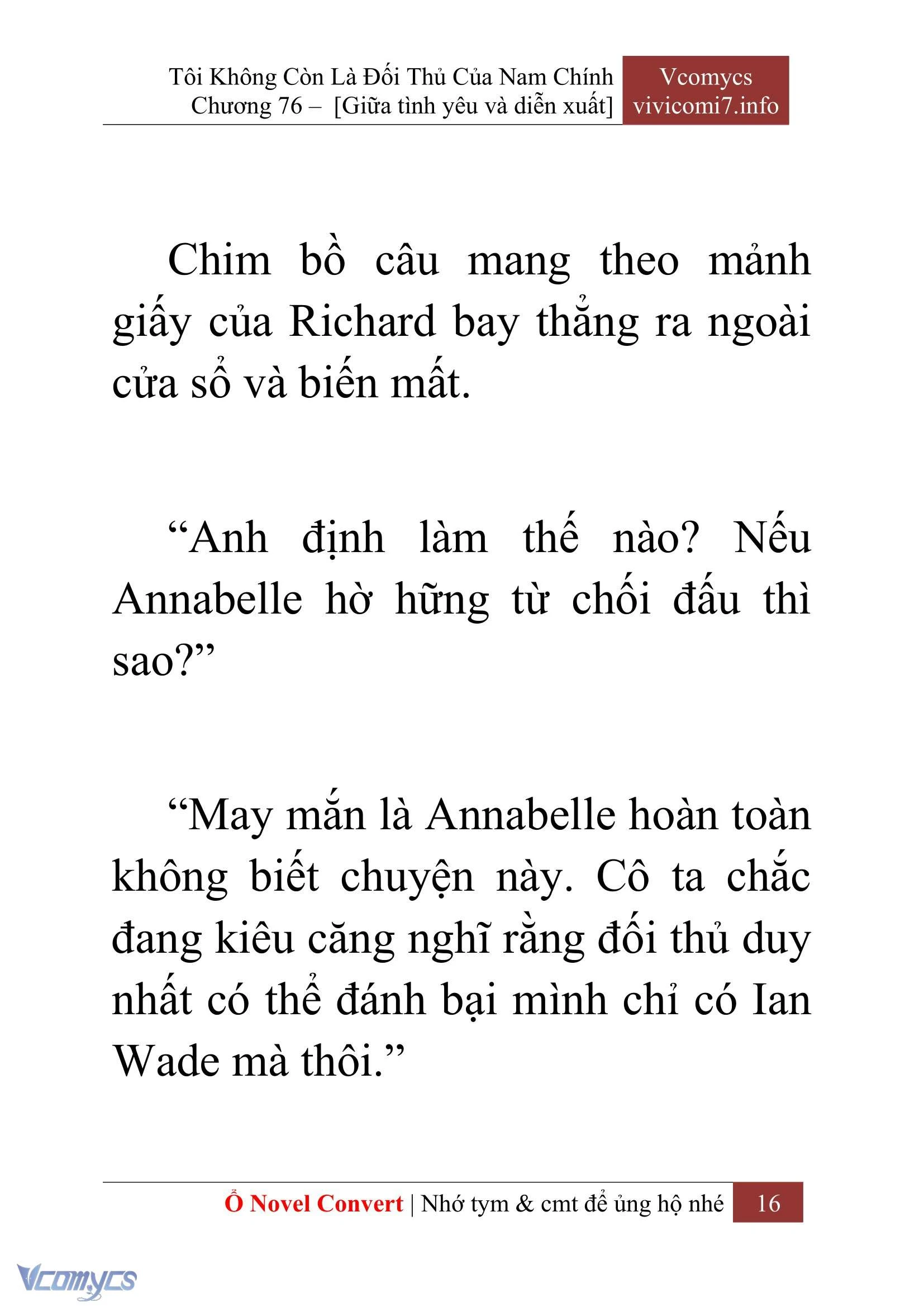 [Novel] Tôi Không Còn Là Đối Thủ Của Nam Chính Chapter  76 - 18
