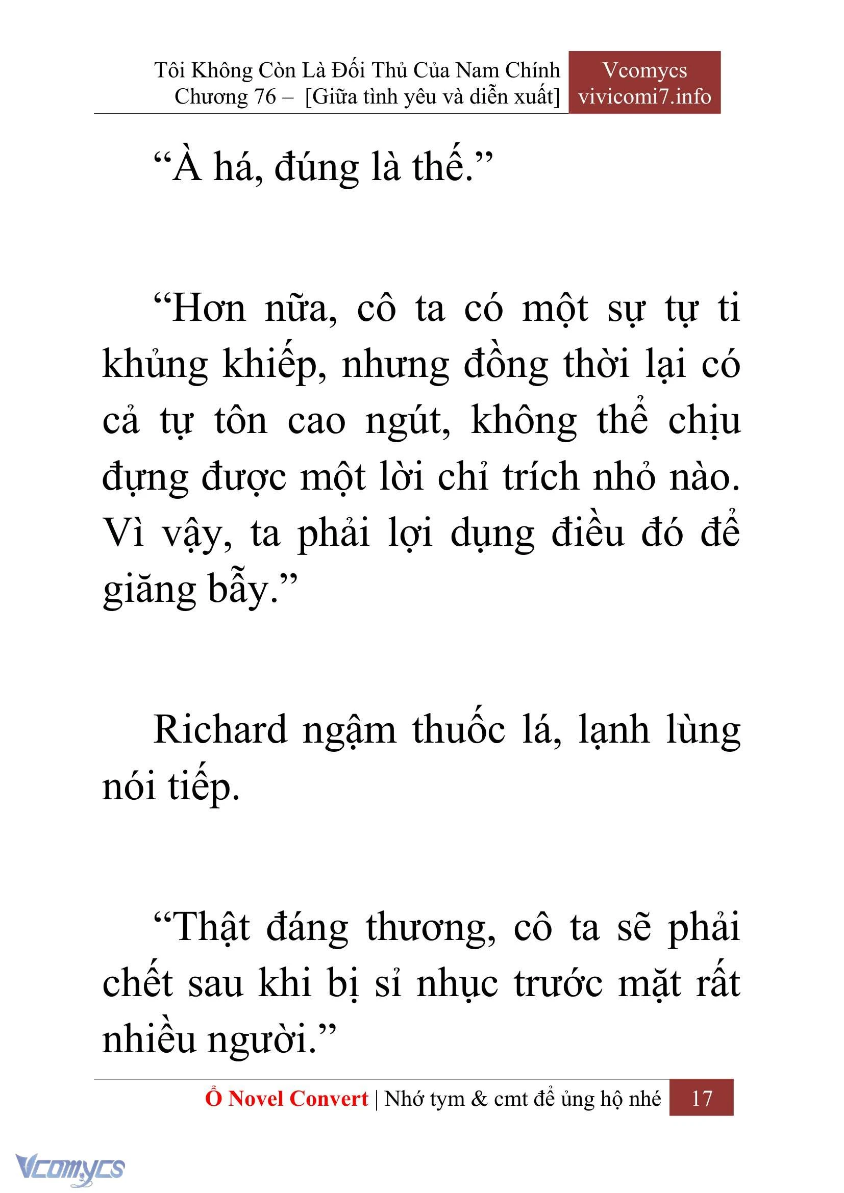 [Novel] Tôi Không Còn Là Đối Thủ Của Nam Chính Chapter  76 - 19