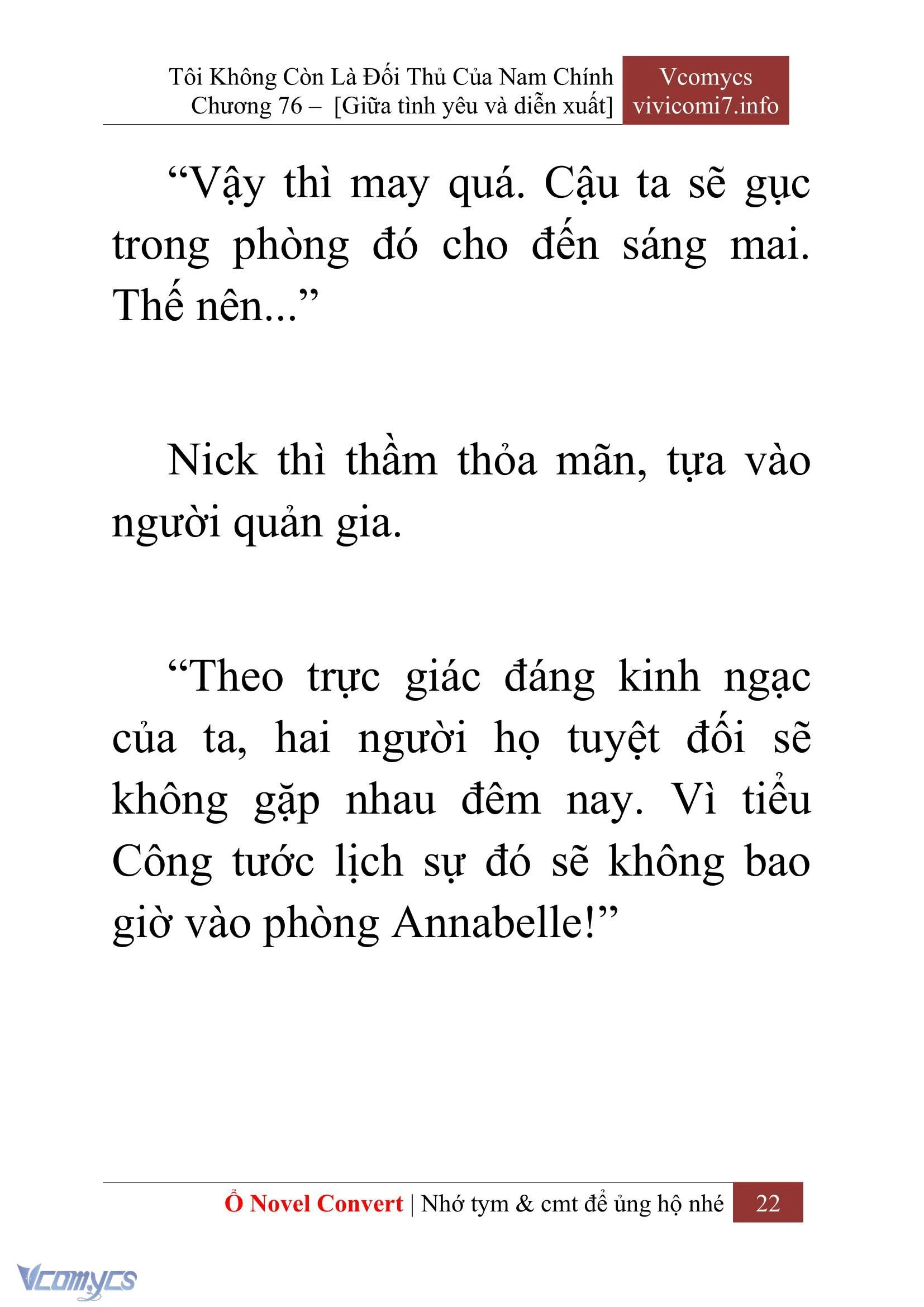 [Novel] Tôi Không Còn Là Đối Thủ Của Nam Chính Chapter  76 - 24
