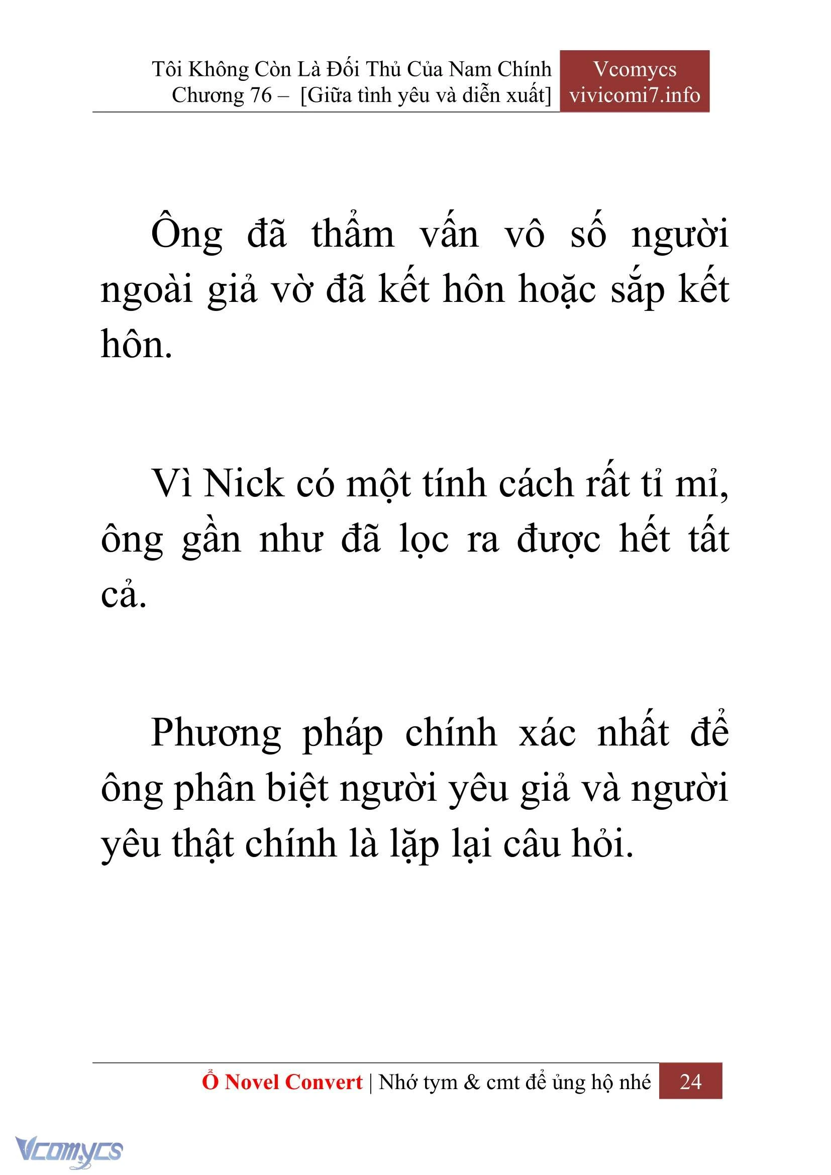 [Novel] Tôi Không Còn Là Đối Thủ Của Nam Chính Chapter  76 - 26