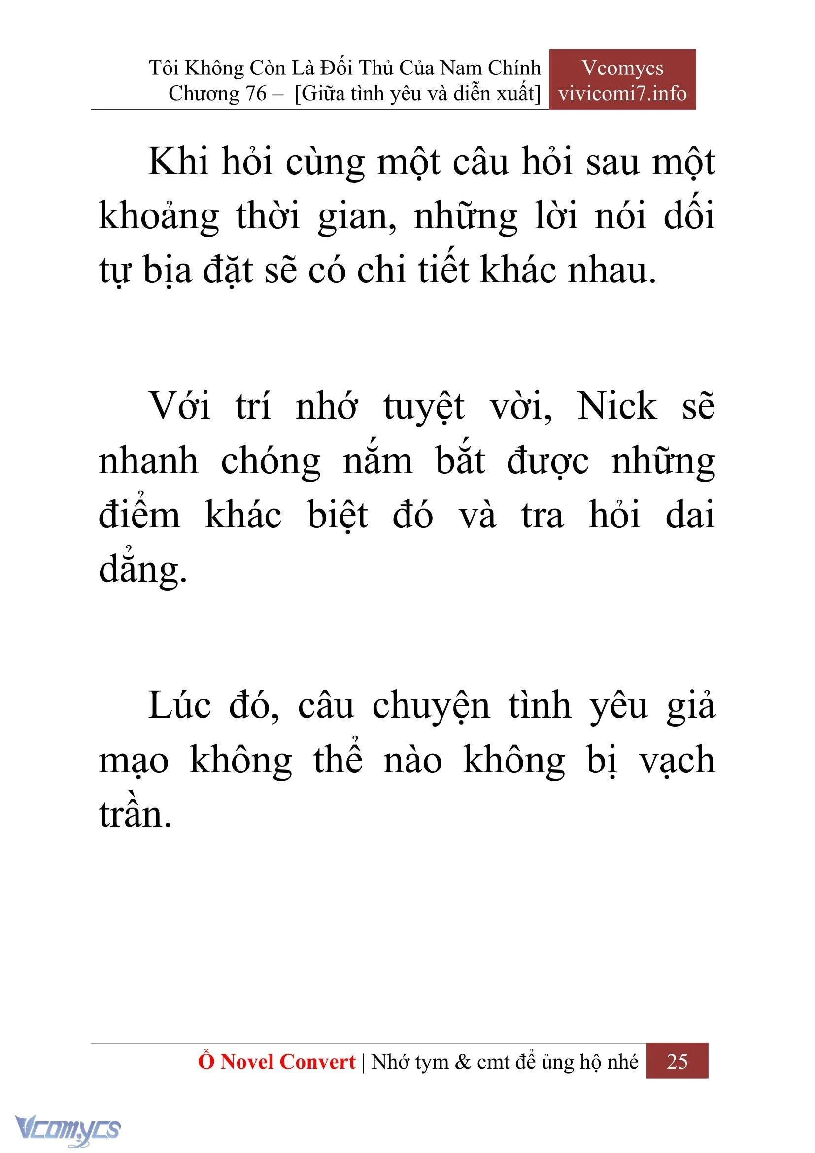 [Novel] Tôi Không Còn Là Đối Thủ Của Nam Chính Chapter  76 - 27