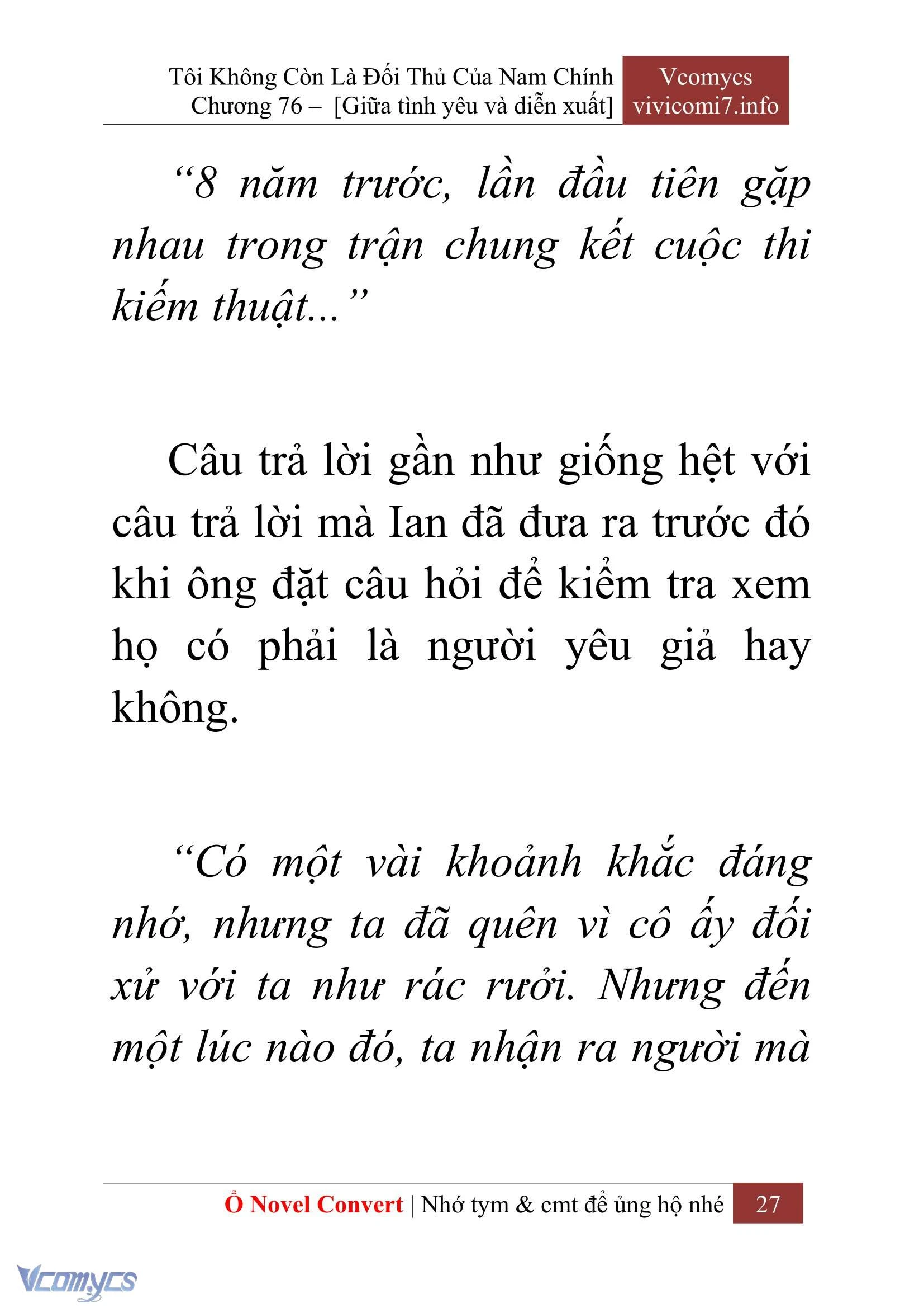 [Novel] Tôi Không Còn Là Đối Thủ Của Nam Chính Chapter  76 - 29