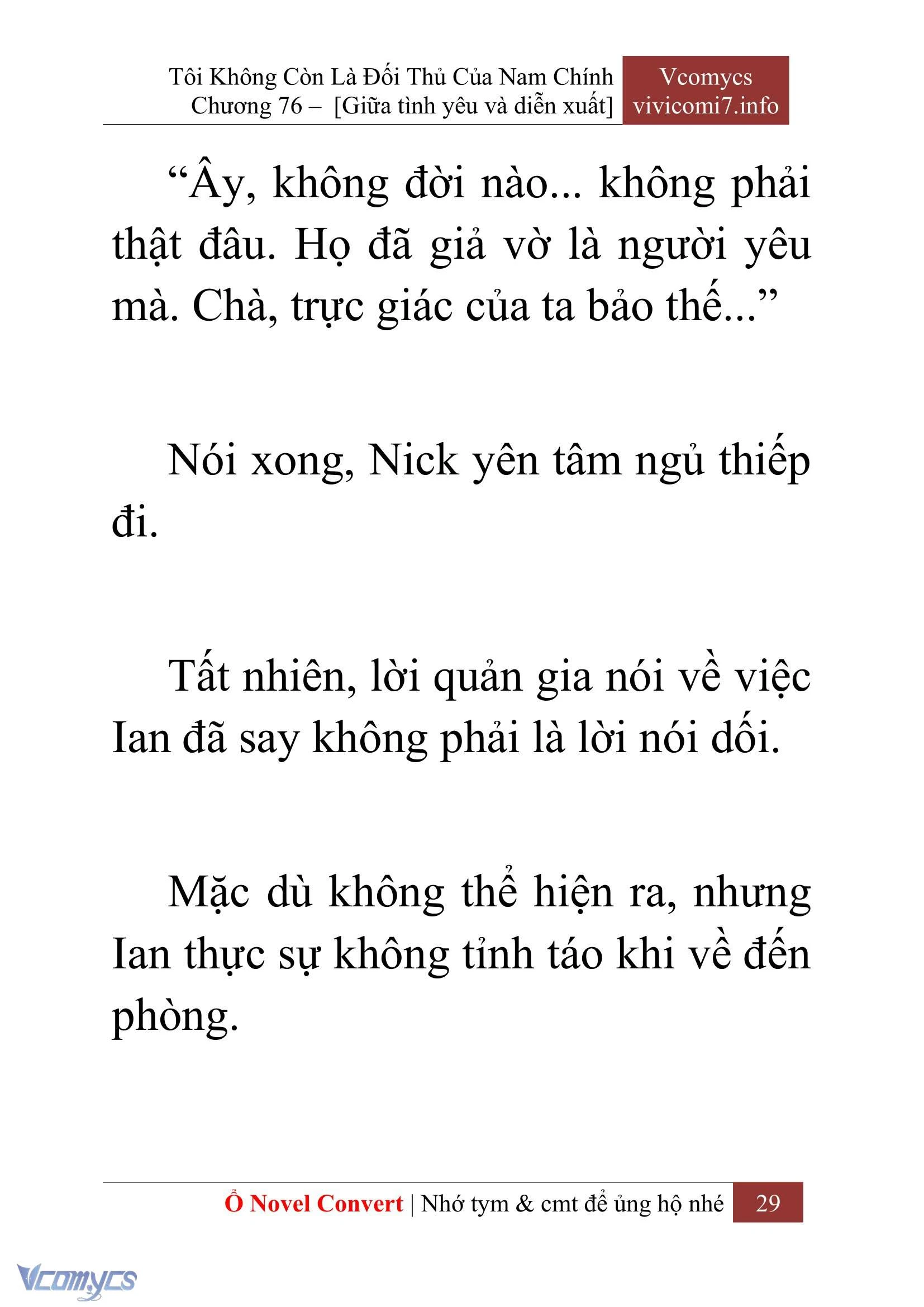 [Novel] Tôi Không Còn Là Đối Thủ Của Nam Chính Chapter  76 - 31