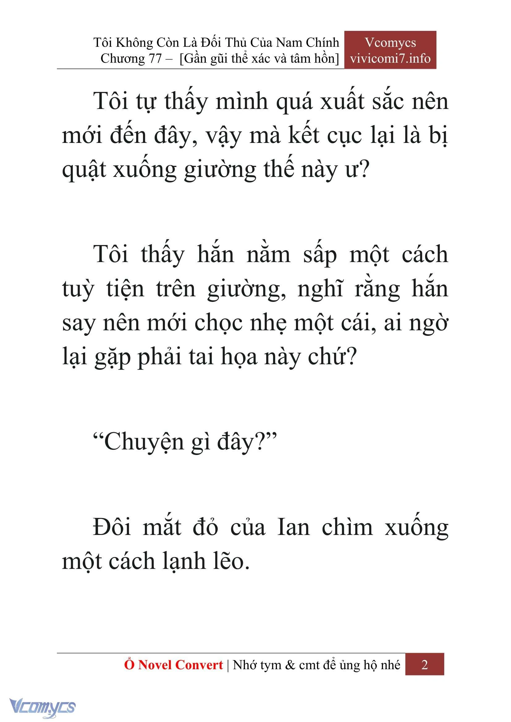 [Novel] Tôi Không Còn Là Đối Thủ Của Nam Chính Chapter  77 - 4