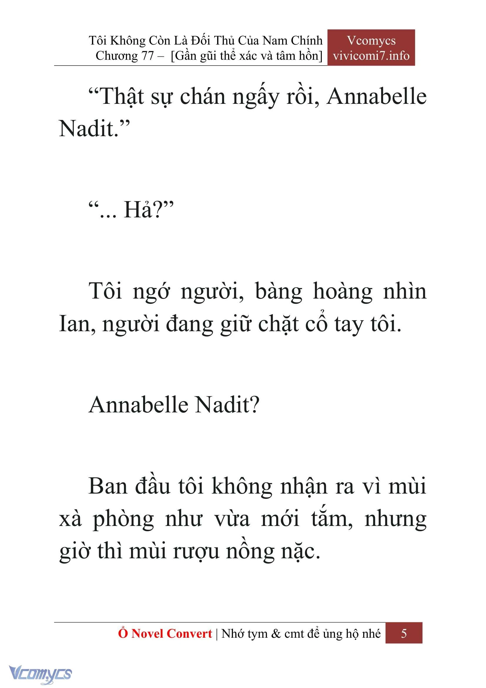 [Novel] Tôi Không Còn Là Đối Thủ Của Nam Chính Chapter  77 - 7