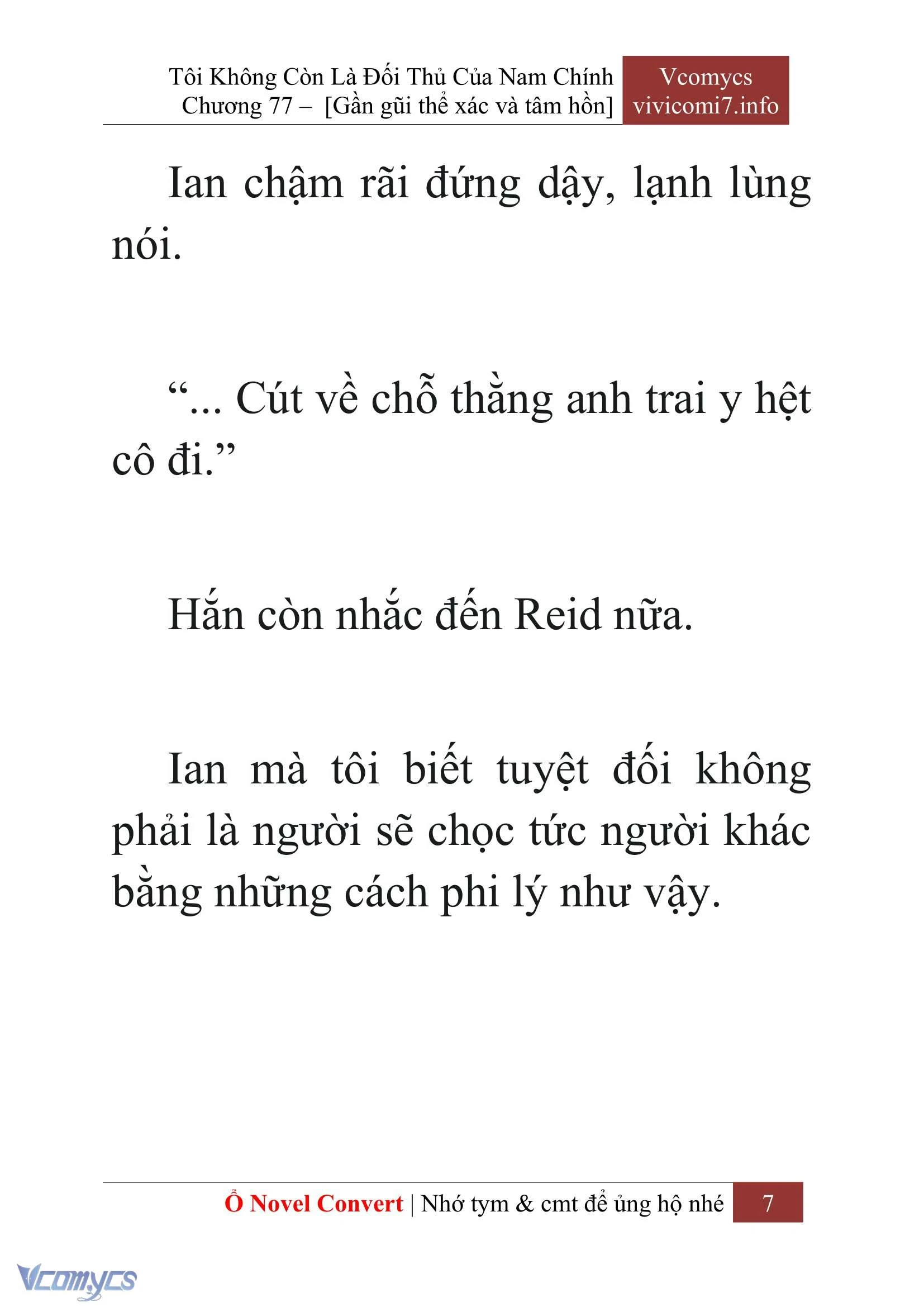 [Novel] Tôi Không Còn Là Đối Thủ Của Nam Chính Chapter  77 - 9