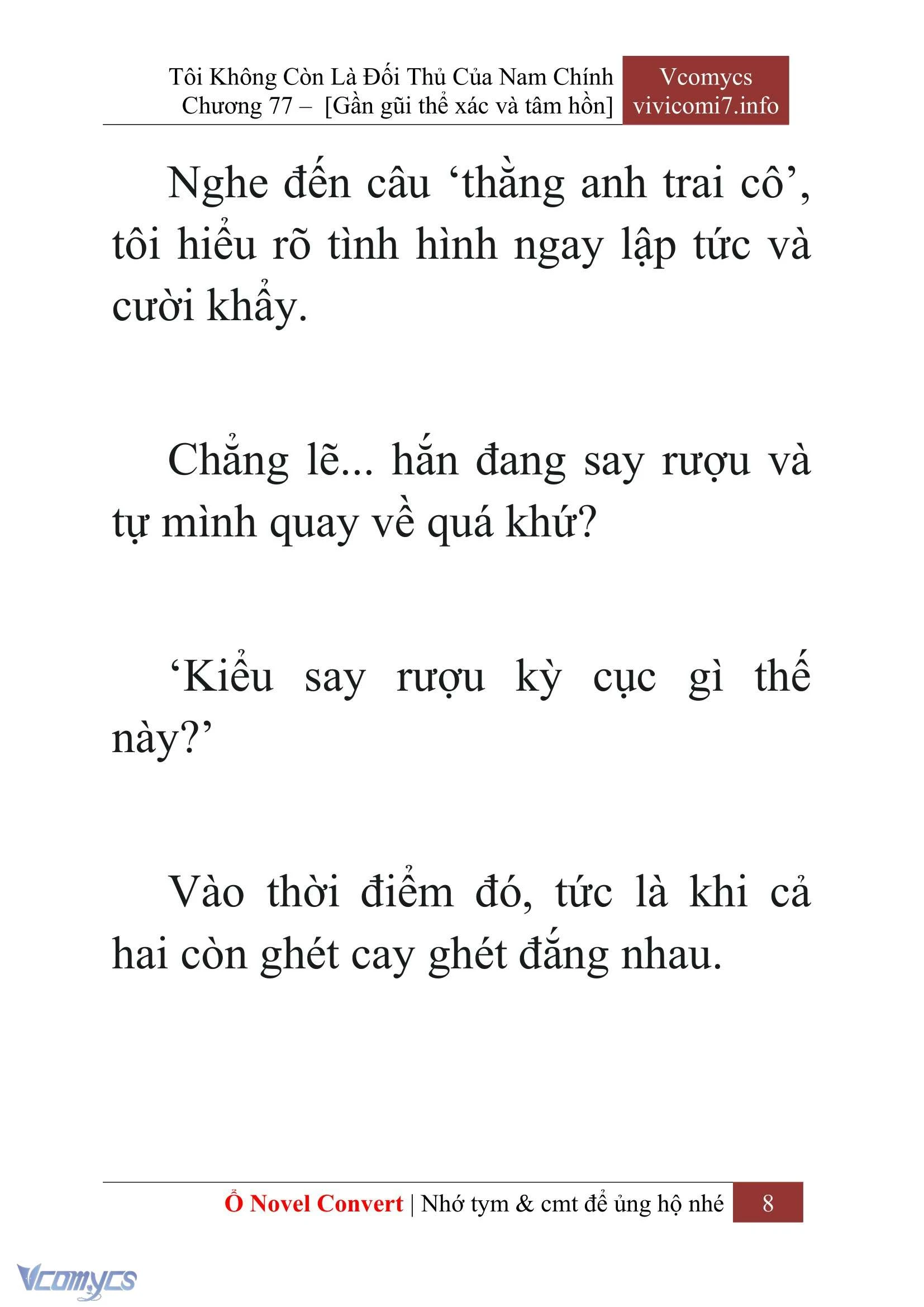[Novel] Tôi Không Còn Là Đối Thủ Của Nam Chính Chapter  77 - 10