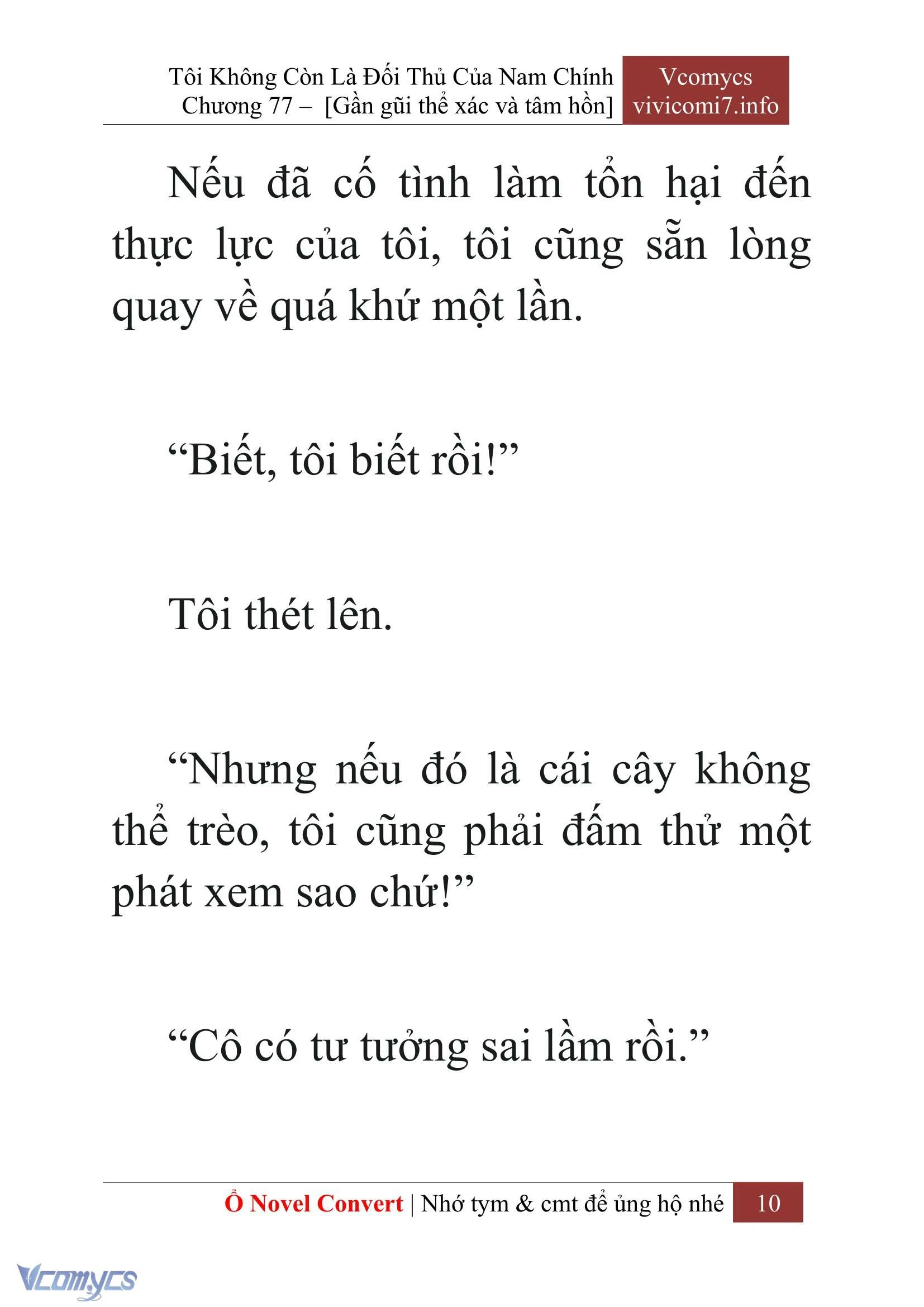 [Novel] Tôi Không Còn Là Đối Thủ Của Nam Chính Chapter  77 - 12