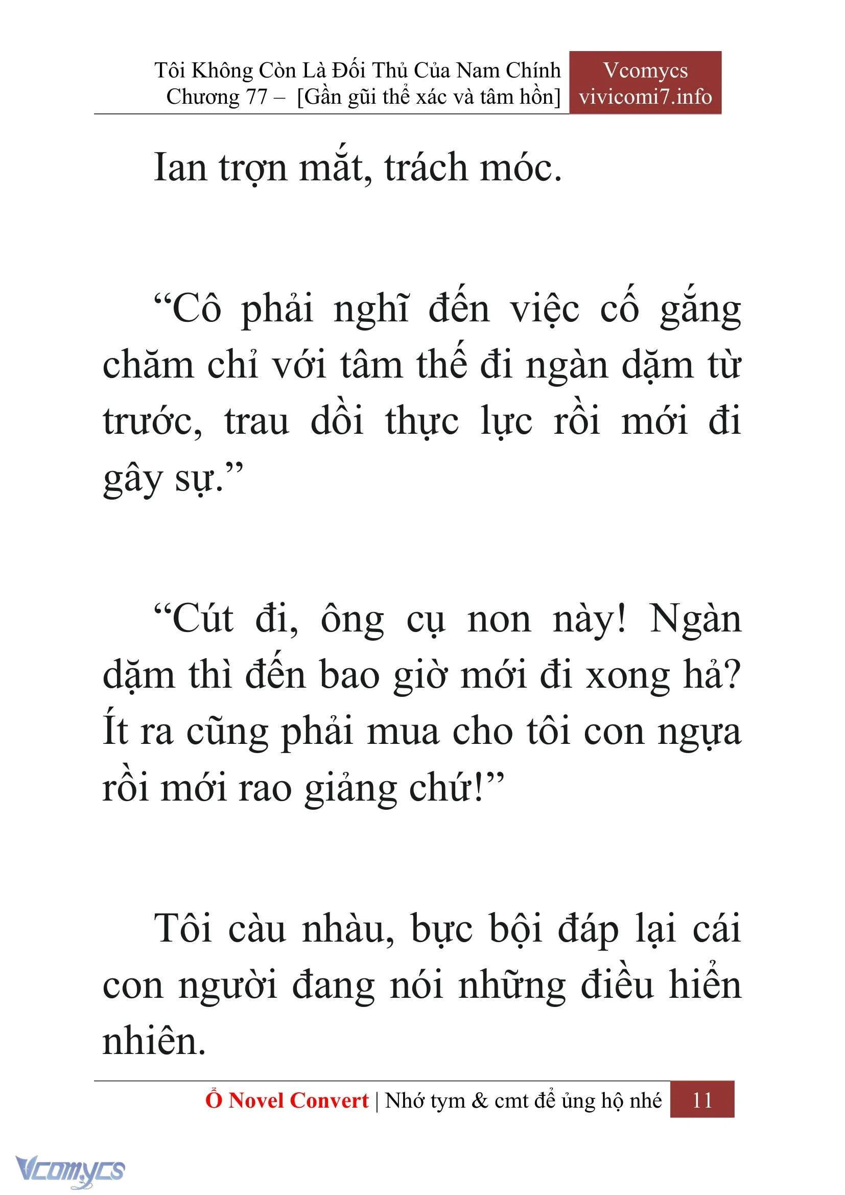 [Novel] Tôi Không Còn Là Đối Thủ Của Nam Chính Chapter  77 - 13