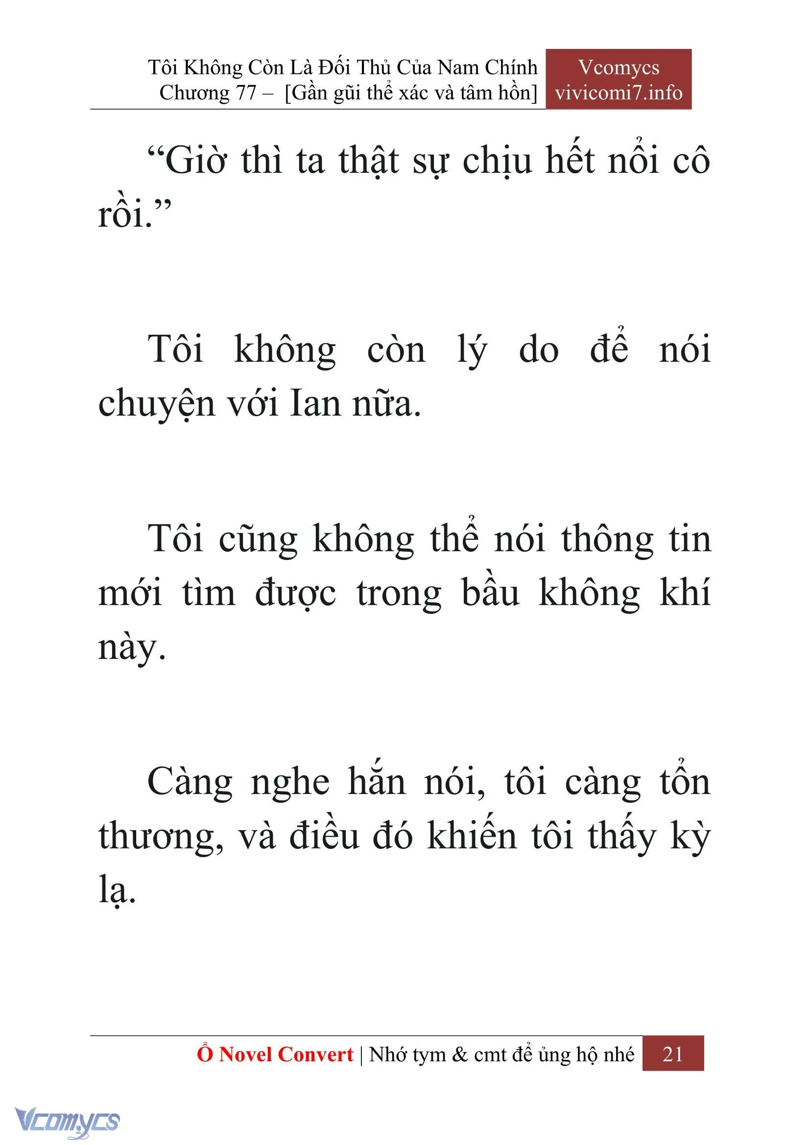 [Novel] Tôi Không Còn Là Đối Thủ Của Nam Chính Chapter  77 - 23