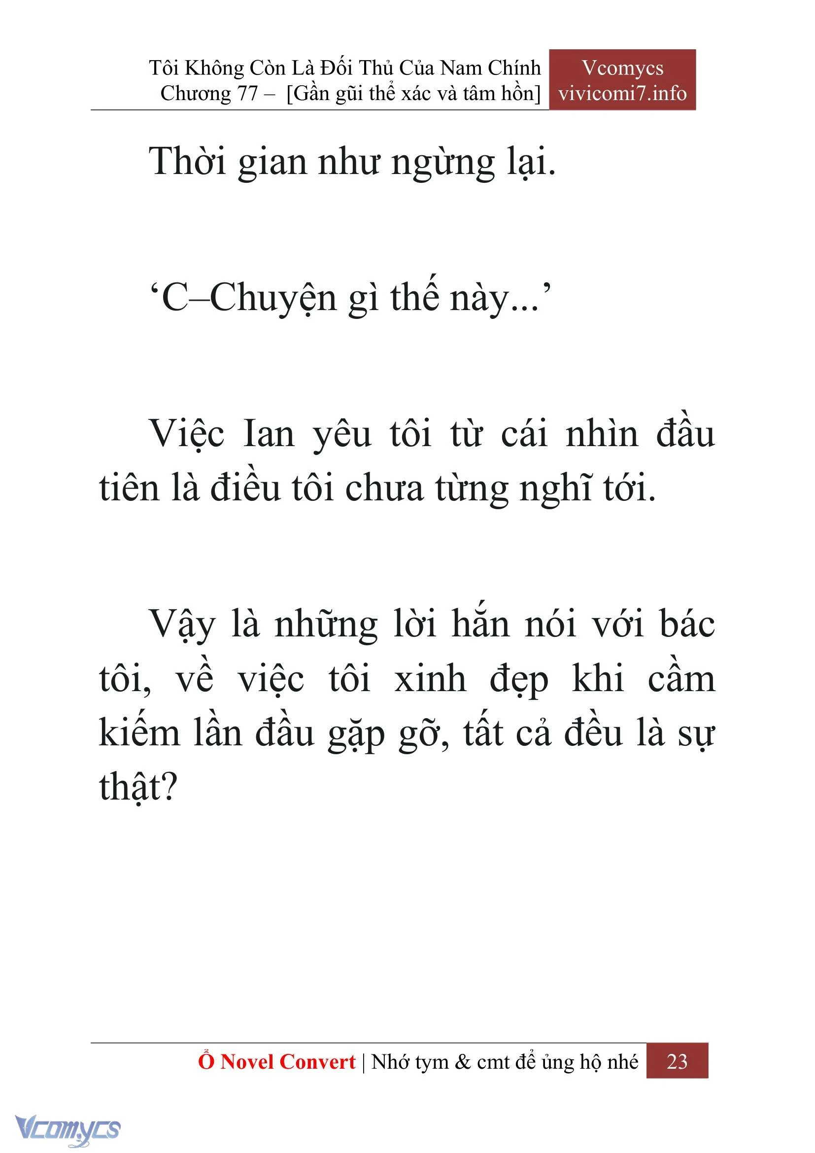 [Novel] Tôi Không Còn Là Đối Thủ Của Nam Chính Chapter  77 - 25