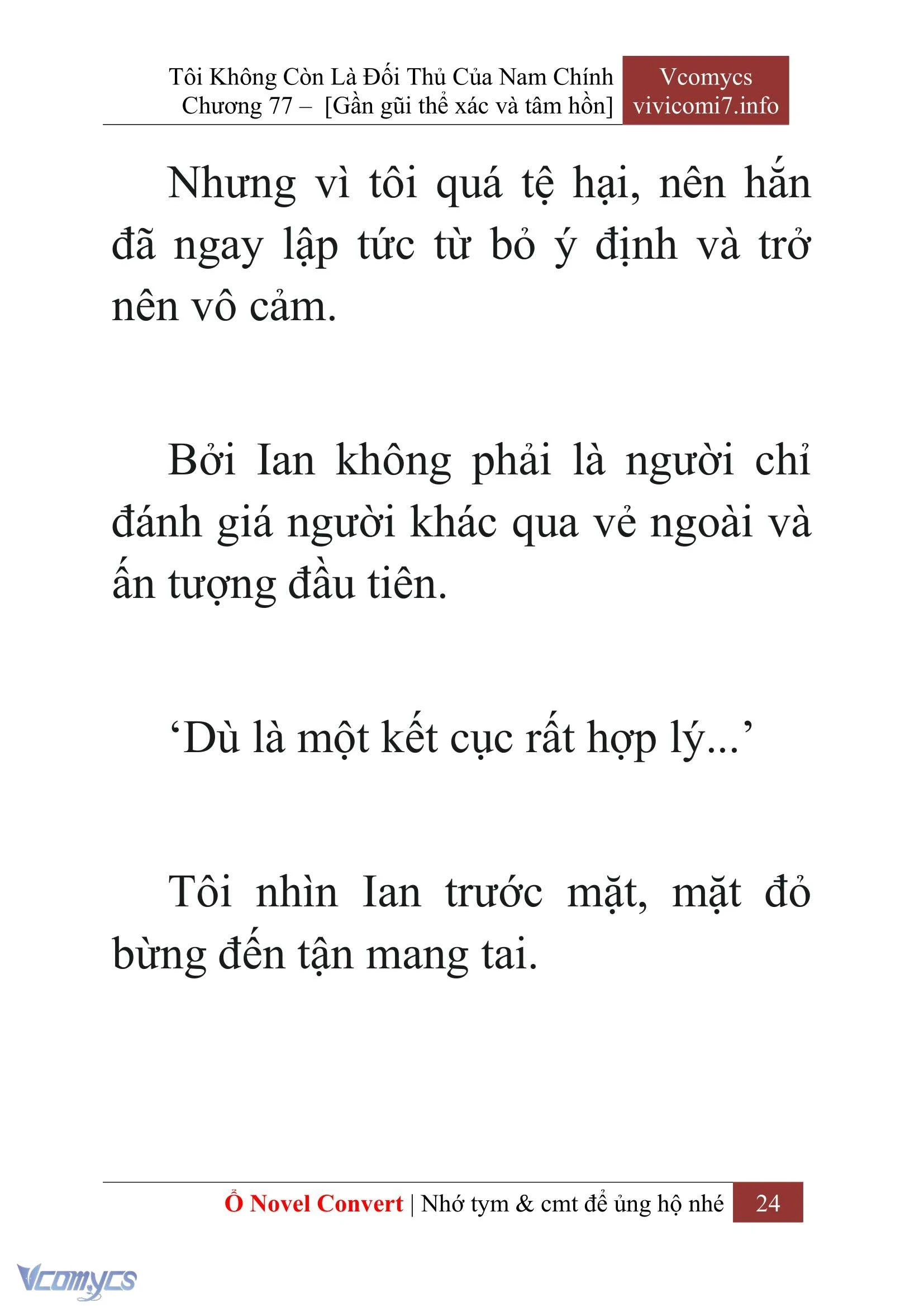 [Novel] Tôi Không Còn Là Đối Thủ Của Nam Chính Chapter  77 - 26