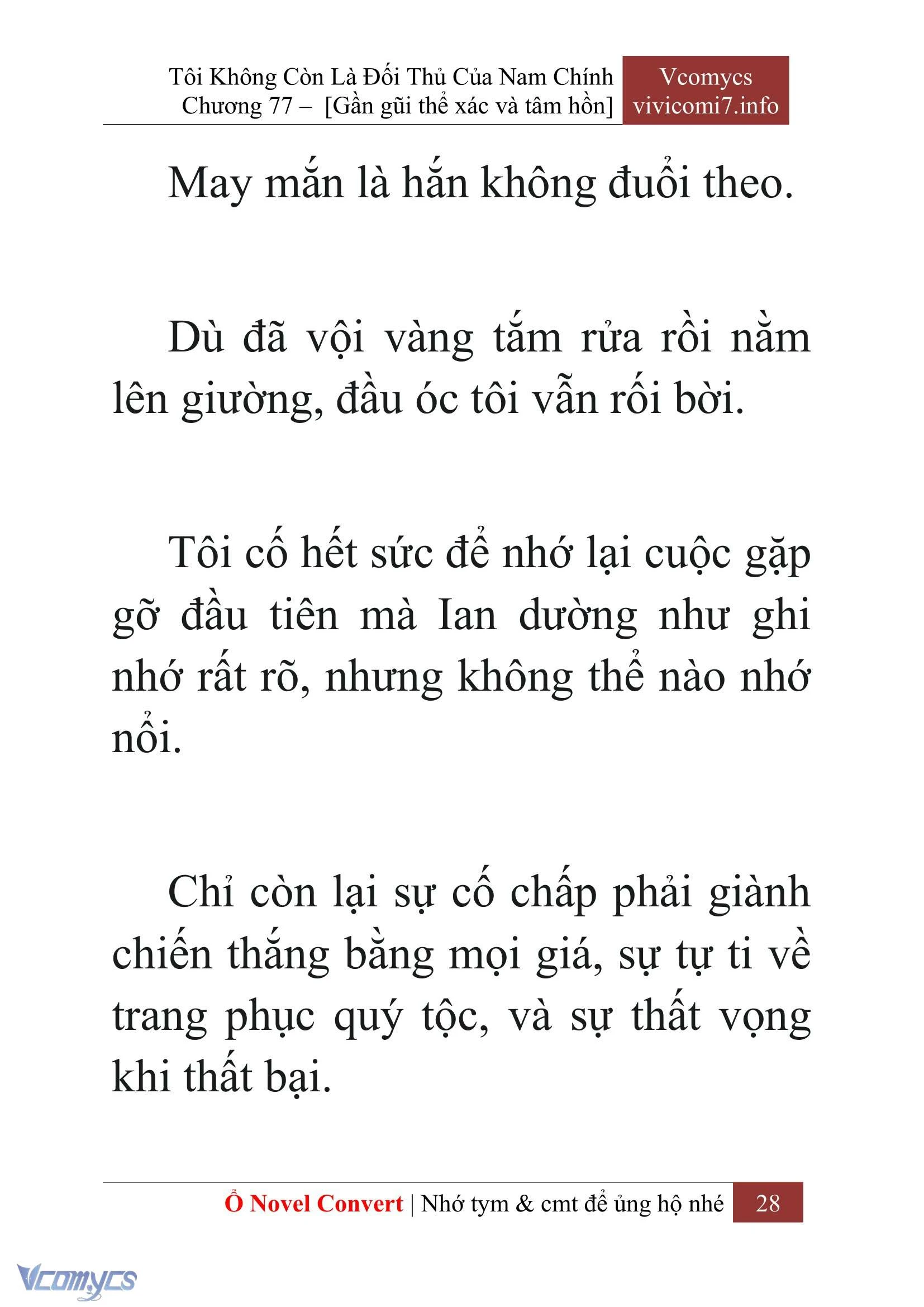 [Novel] Tôi Không Còn Là Đối Thủ Của Nam Chính Chapter  77 - 30